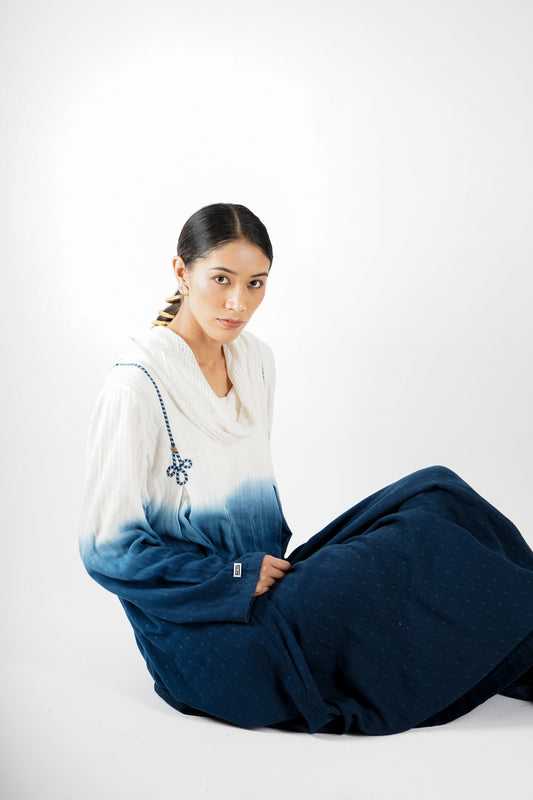 Pleated | Cowl Dress