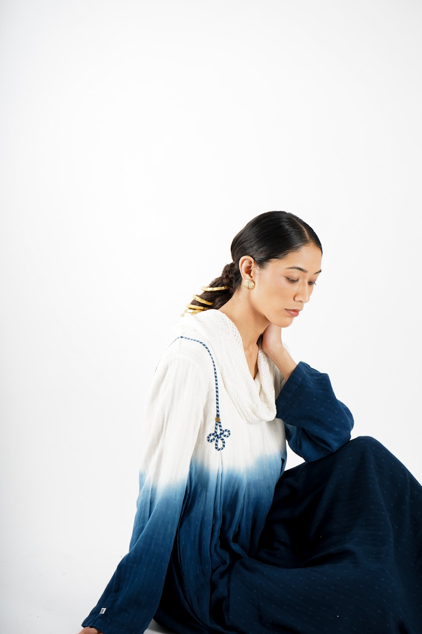 Pleated | Cowl Dress