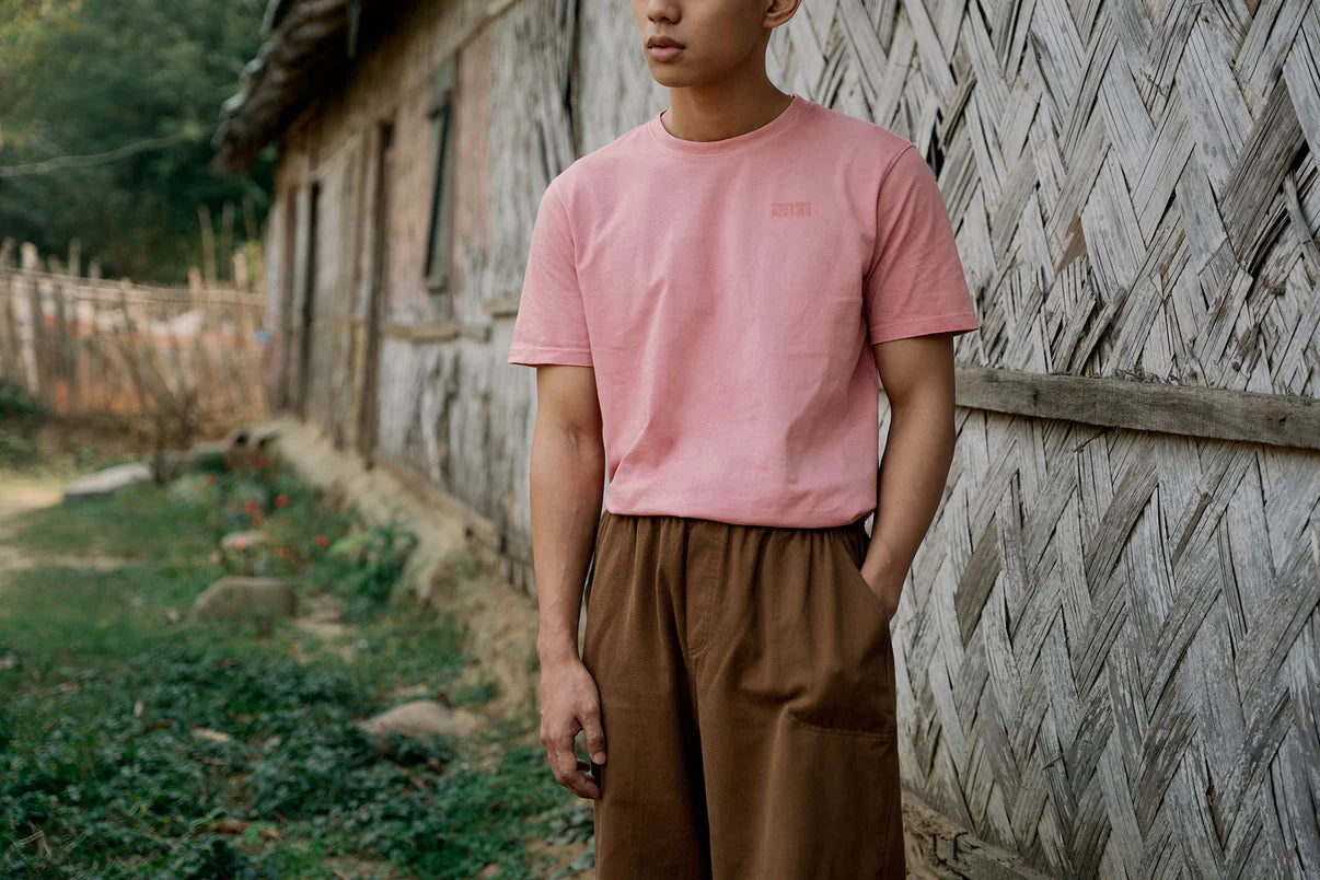 Bakr | Regular Fit Mint Pink Tshirt