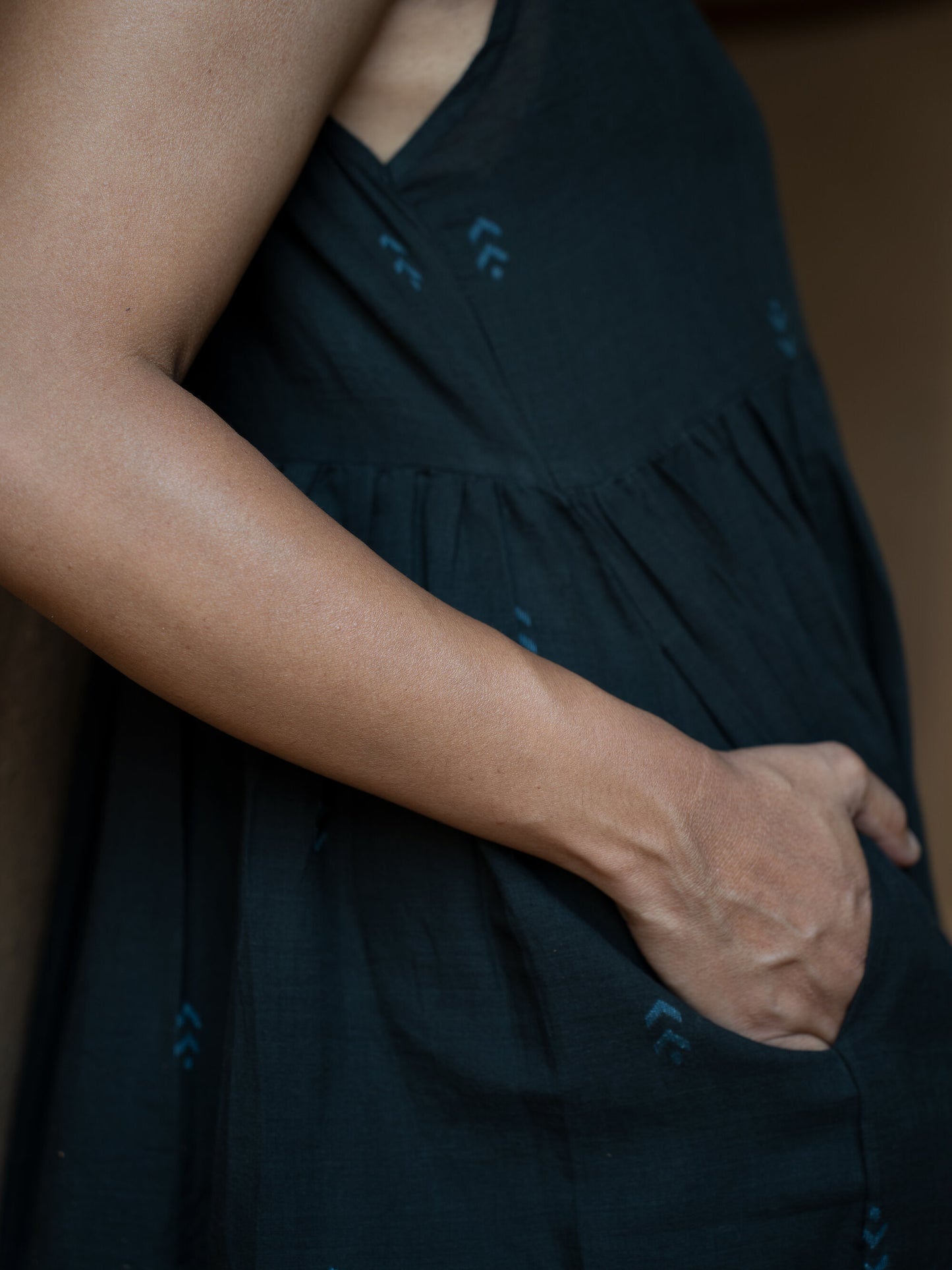 Flow | Charcoal Midi Dress