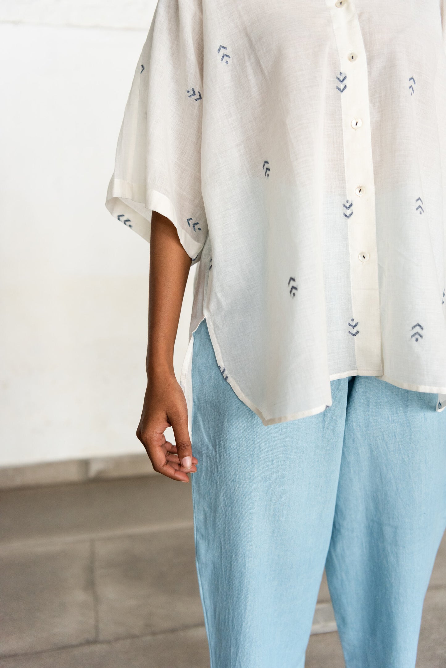 Flow | Oversized Half Sleeves Shirt