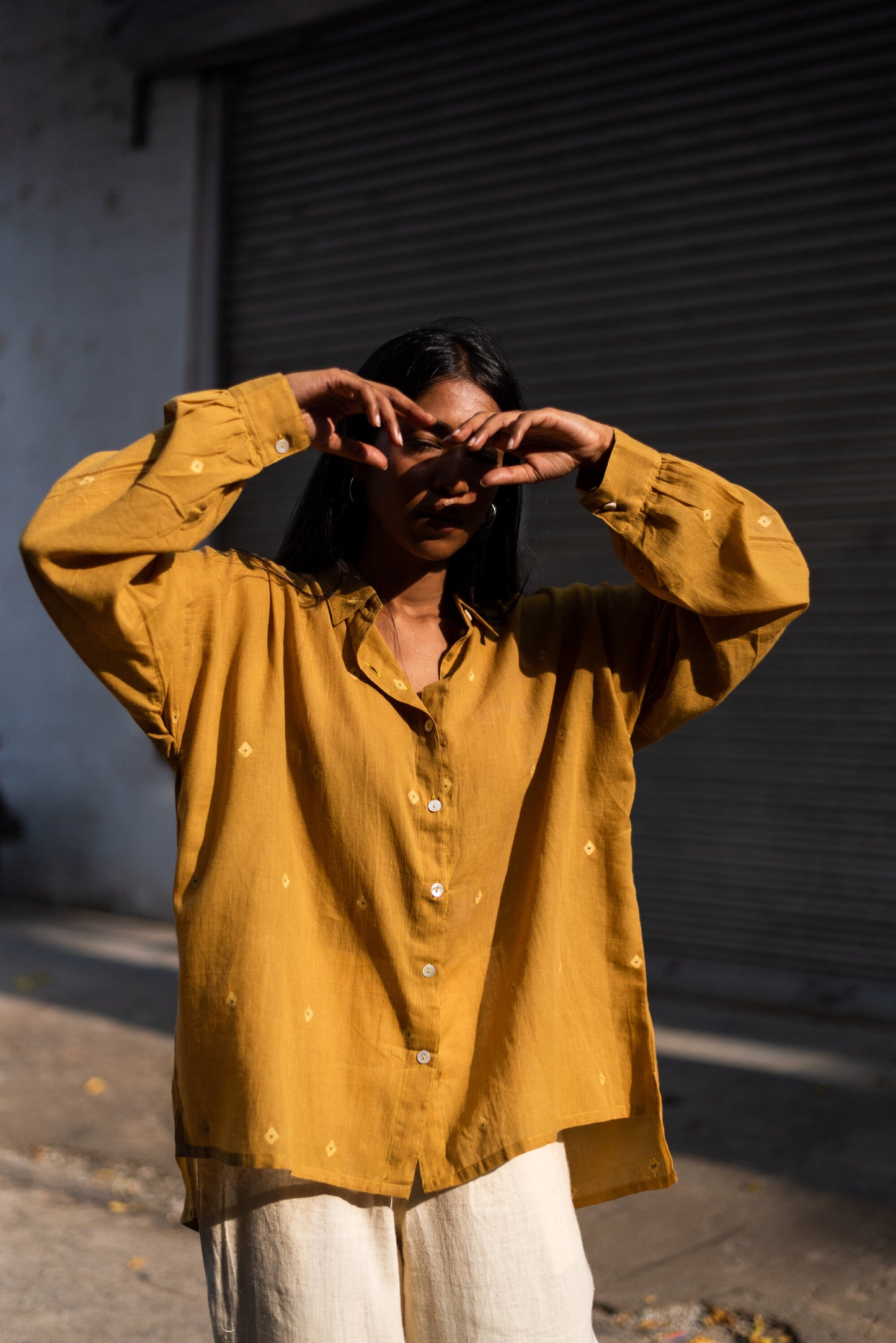 Core | Oversized Marigold Shirt