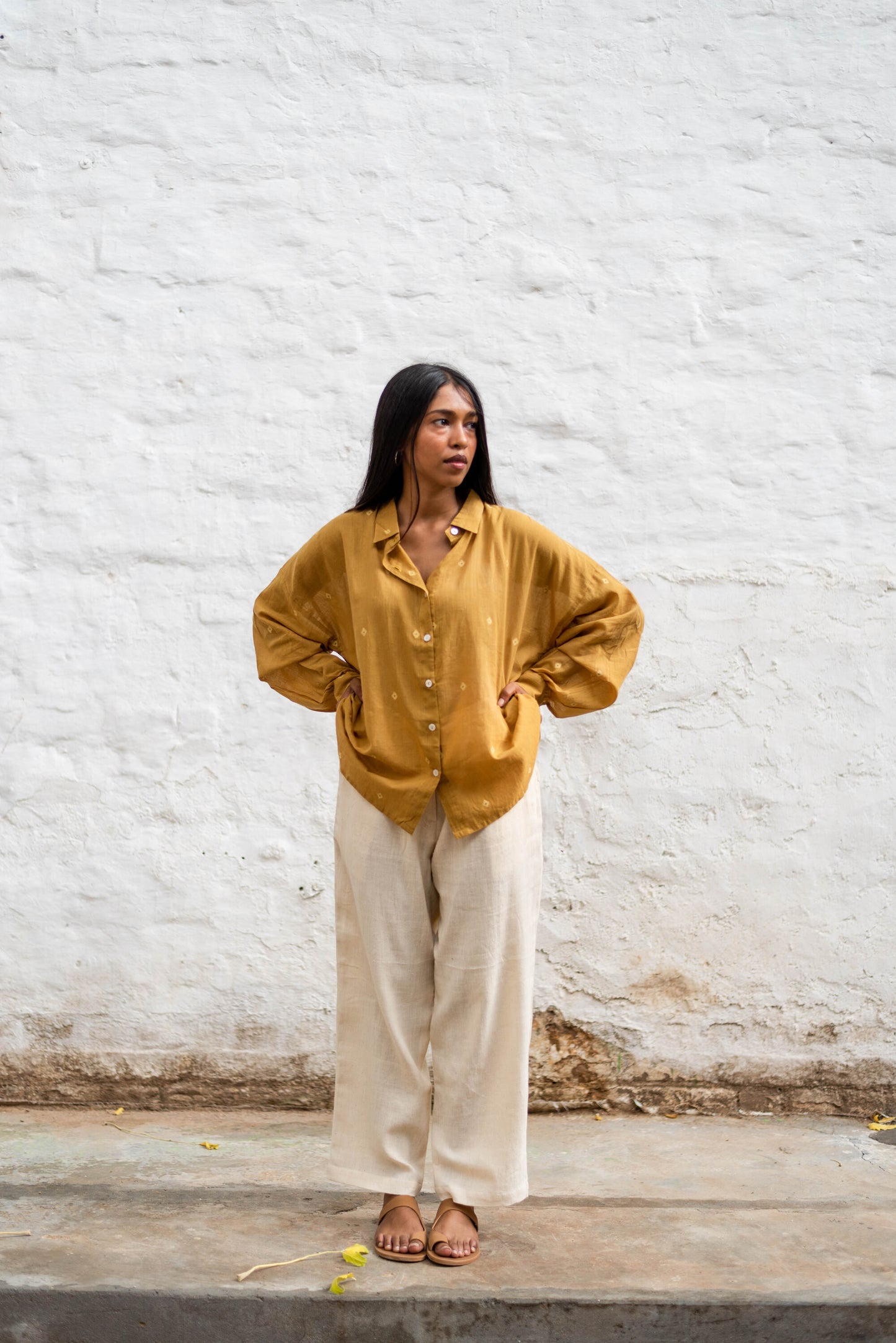 Core | Oversized Marigold Shirt