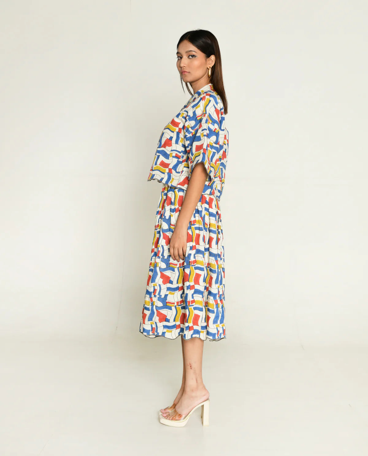 Escher | Co-Ord Shirt With Skirt