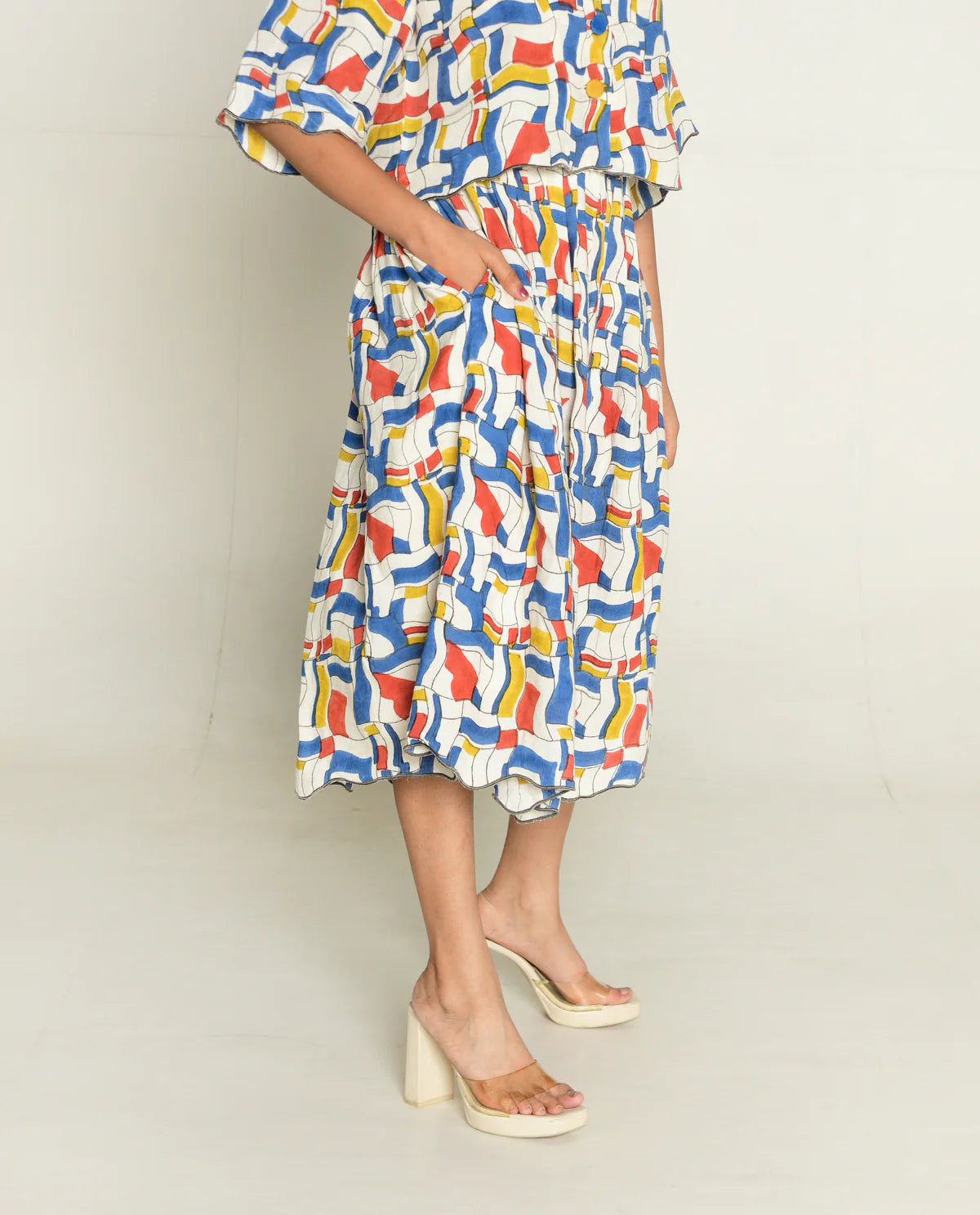 Escher | Block Printed Skirt