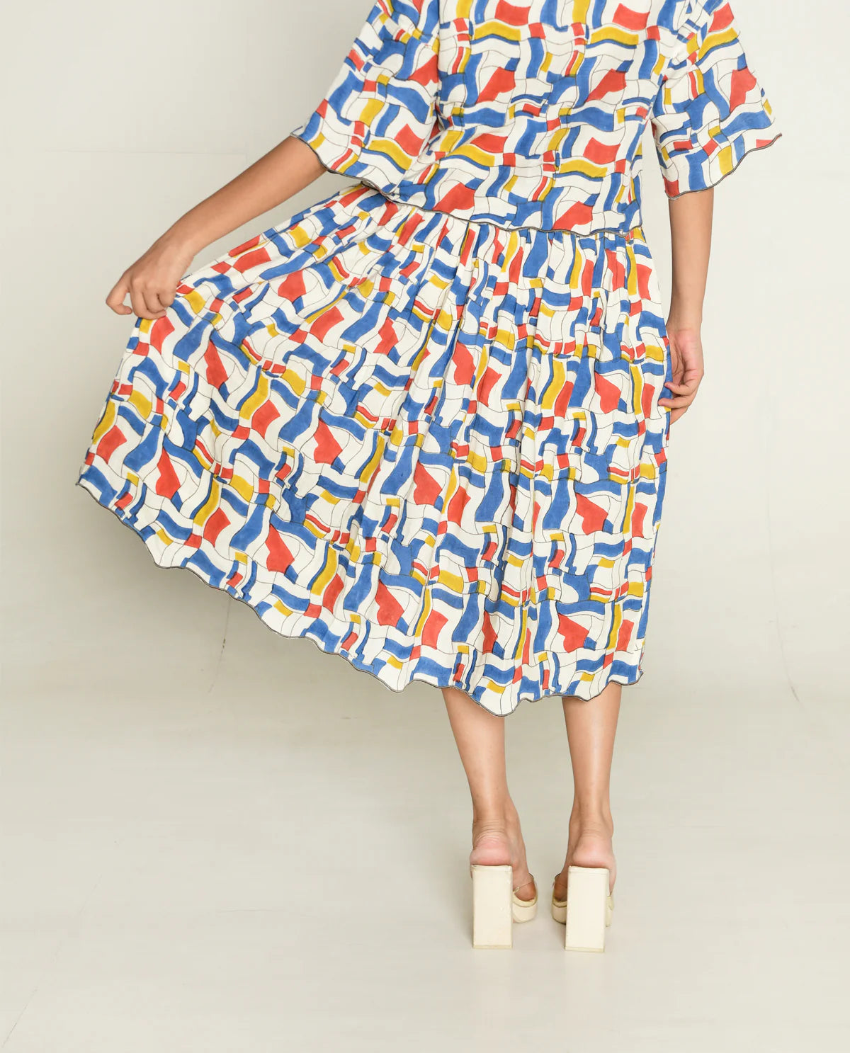 Escher | Block Printed Skirt