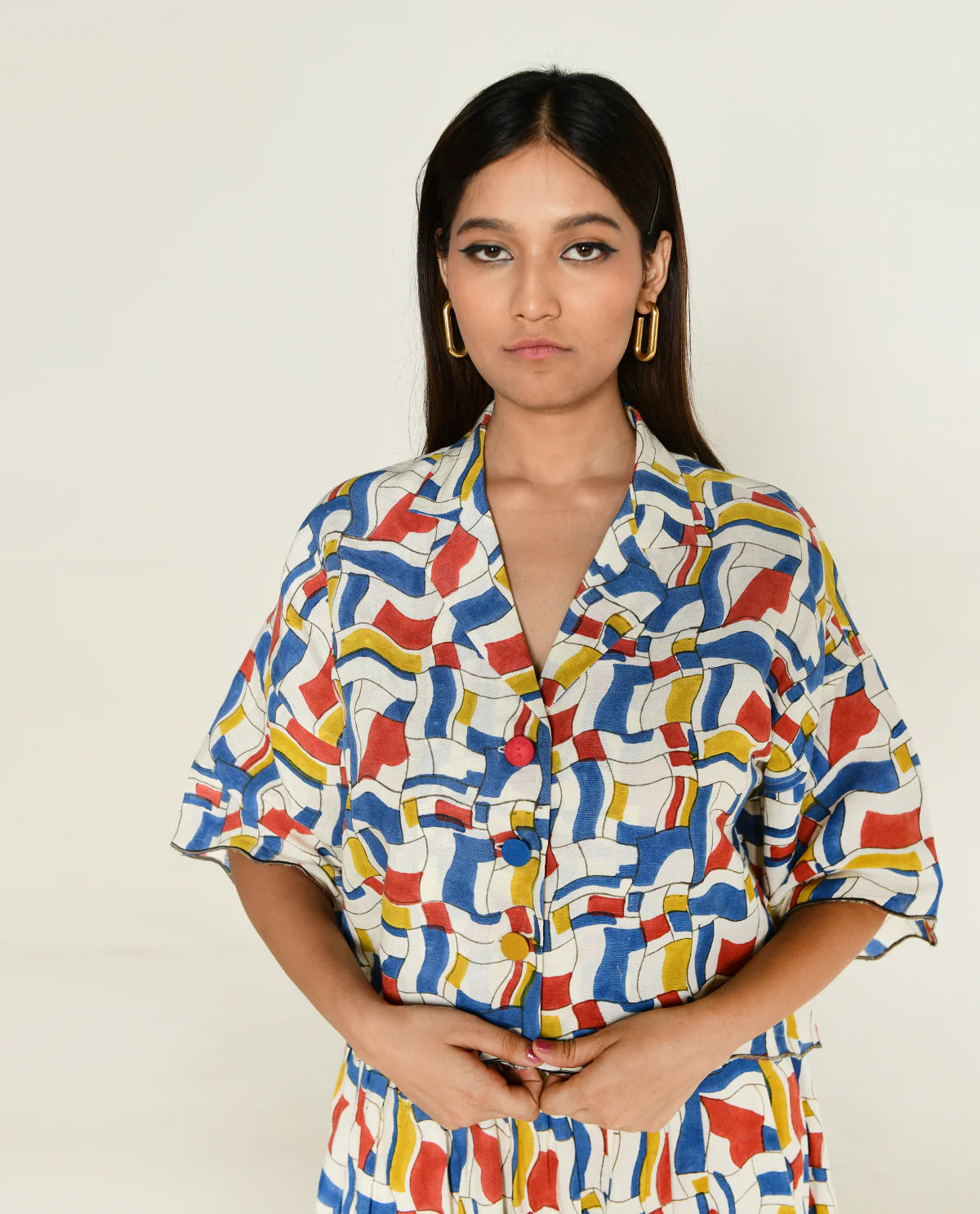 Escher | Co-Ord Shirt With Skirt