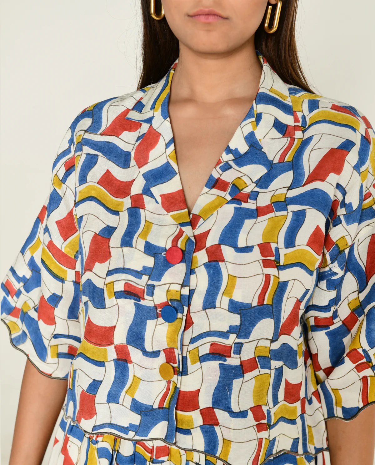 Escher | Co-Ord Shirt With Skirt