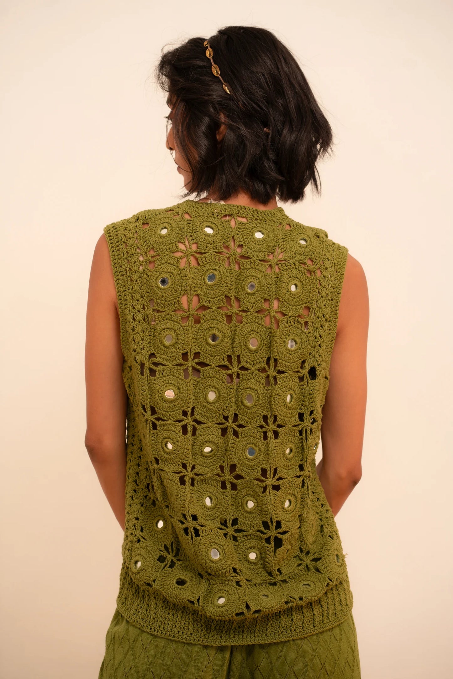 Samudram | Crochet Mirror Vest
