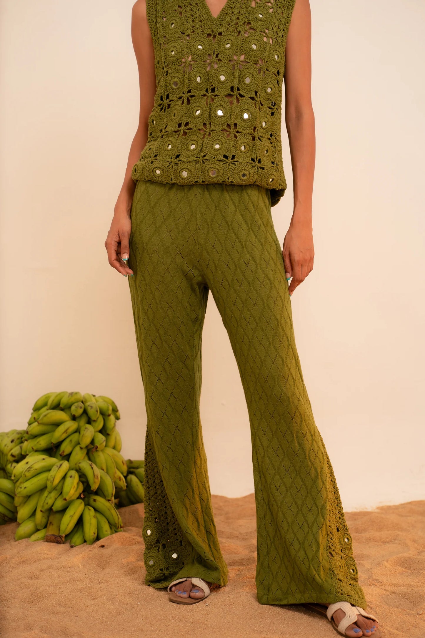 Samudram | Knit Flare Pants