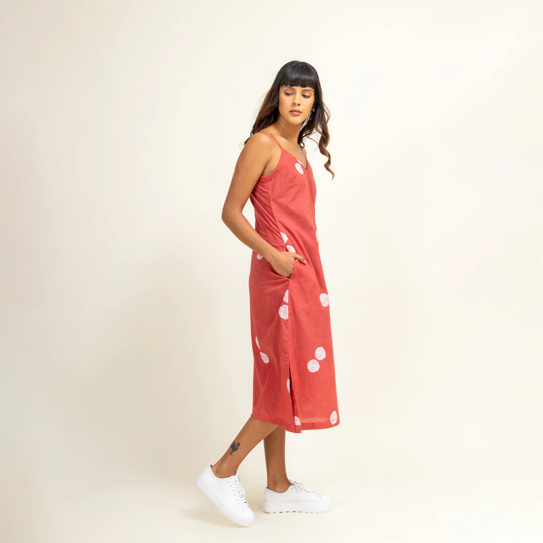 Coral | Printed Slip Dress