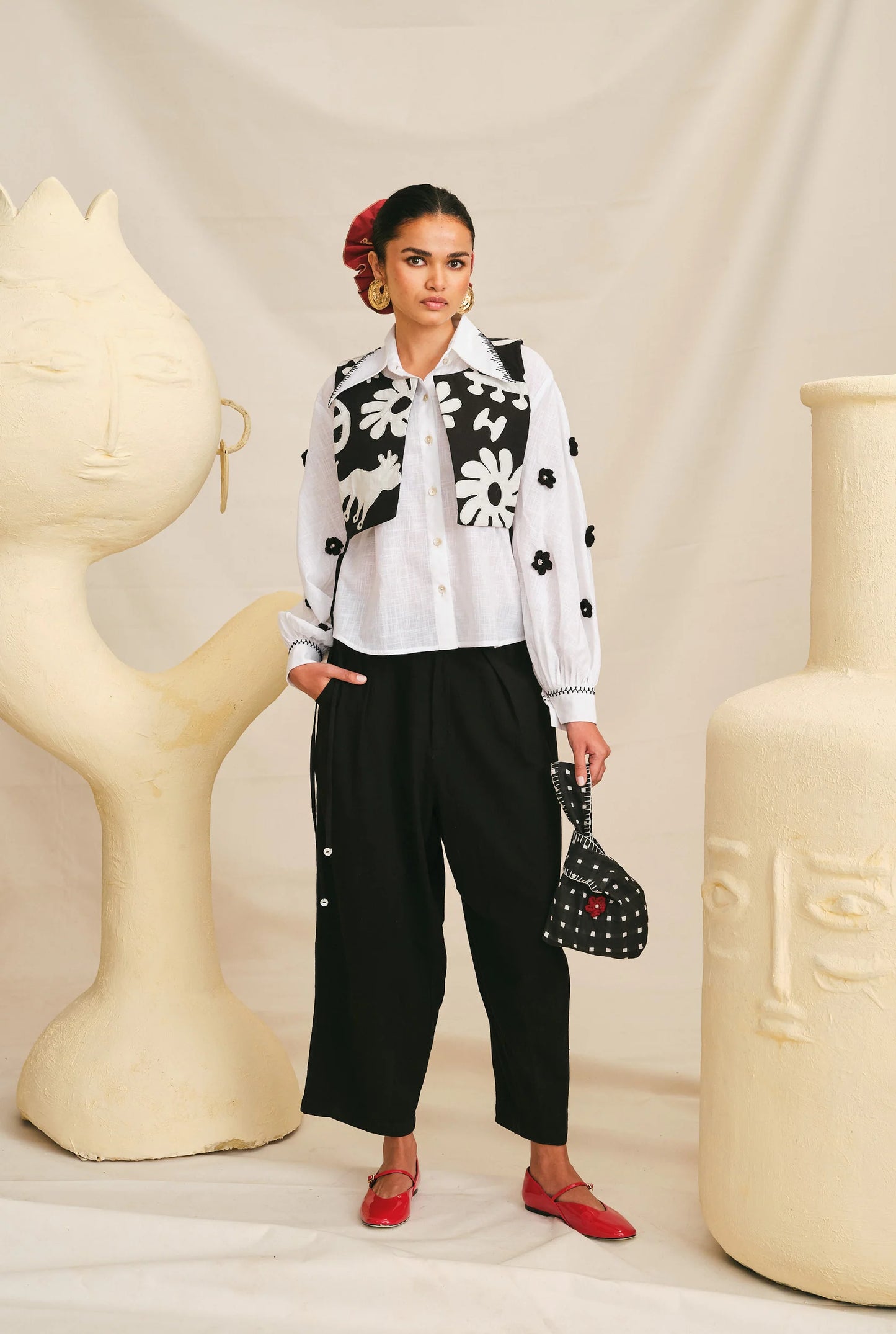 Meso | White Crochet Shirt