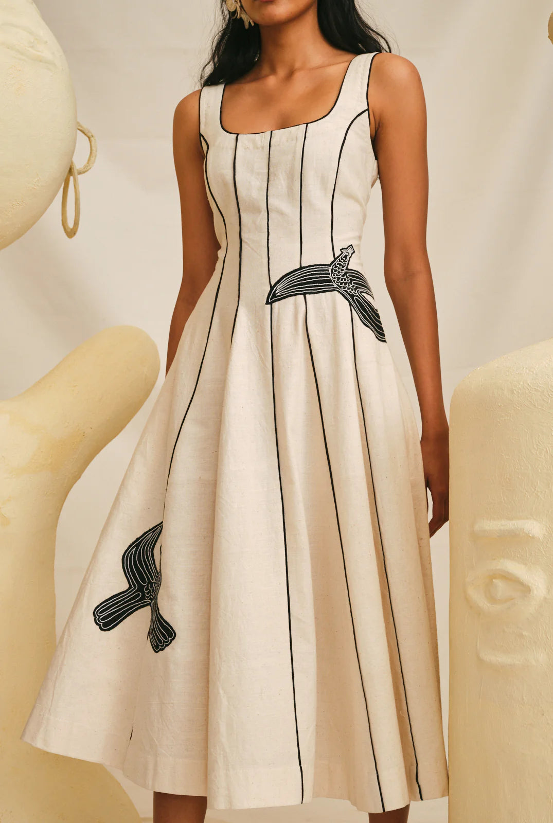 Hasan | Handloom Flared Dress