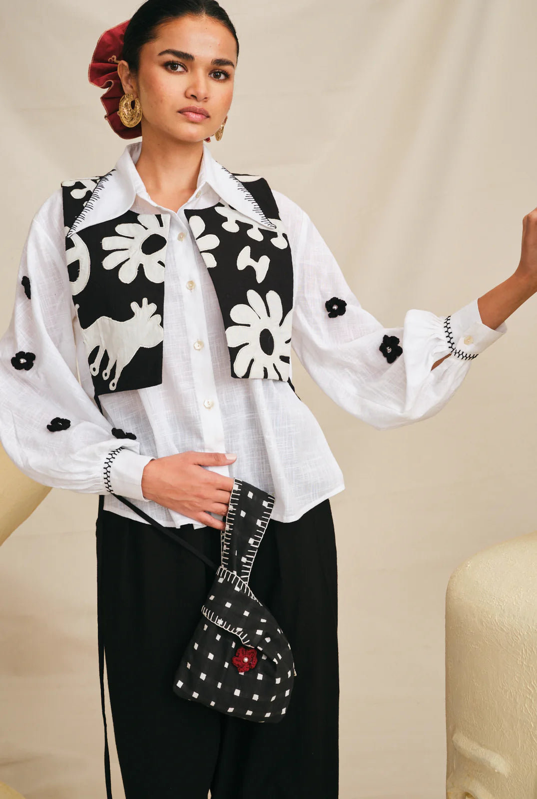 Meso | White Crochet Shirt