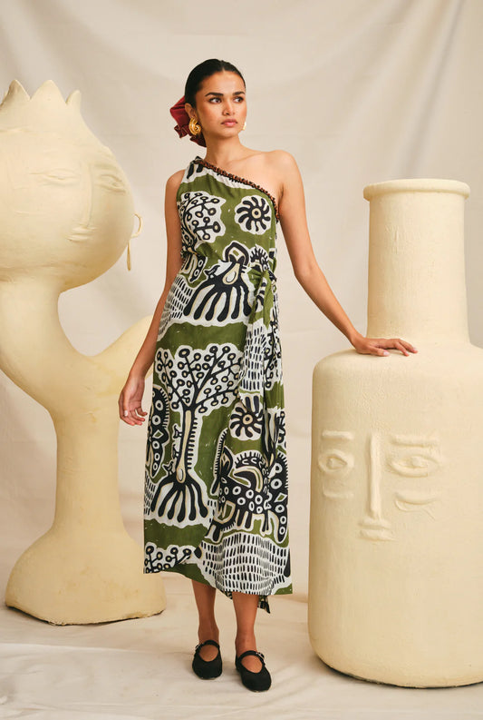 Sohrai | One Shoulder Dress
