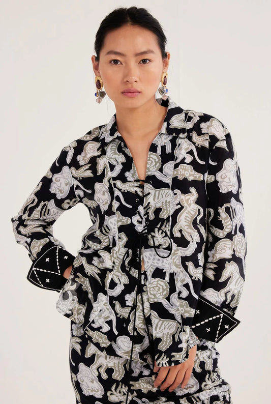 Ika | Tie-up Blouse