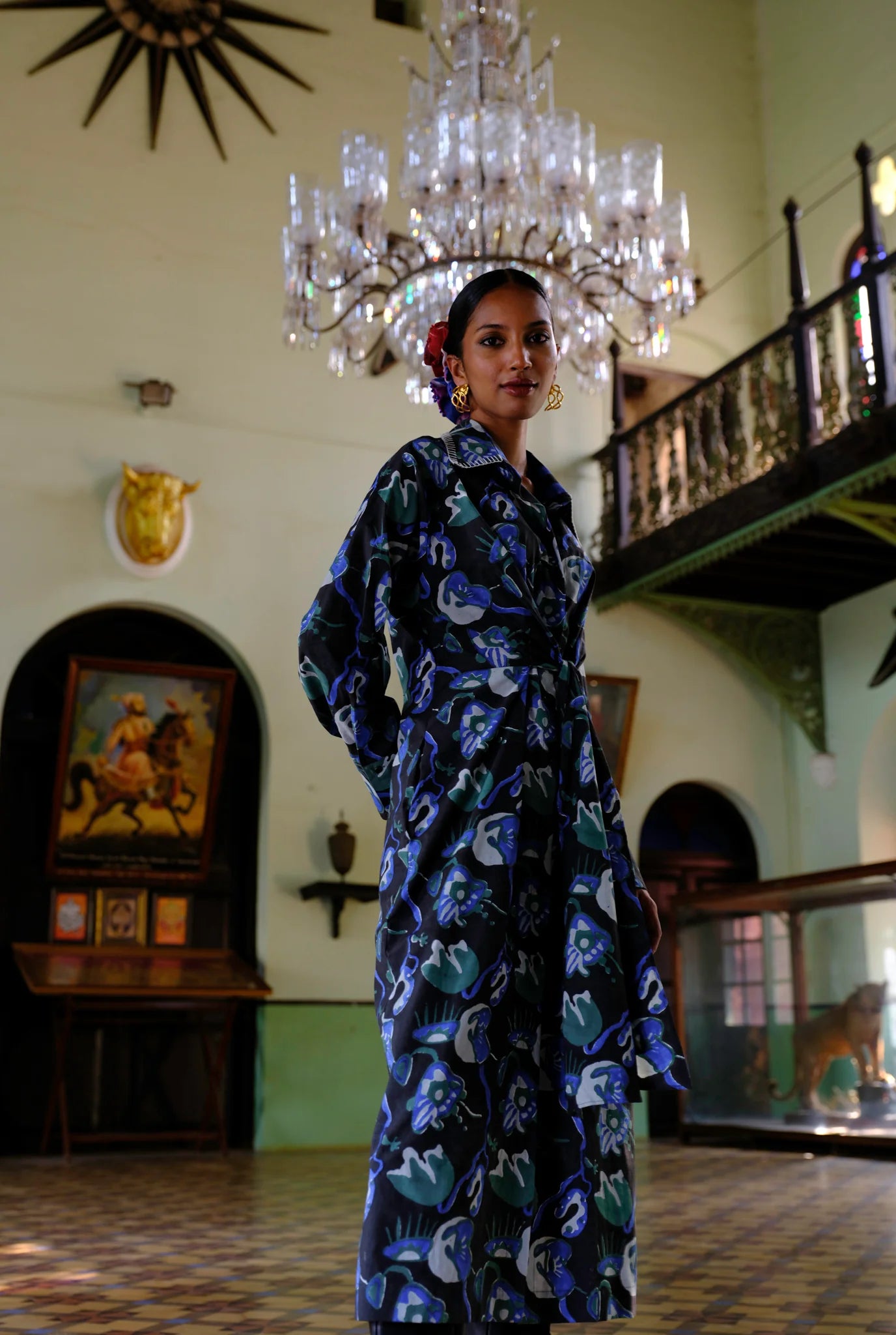 Urrak | Handblock Shirt Dress