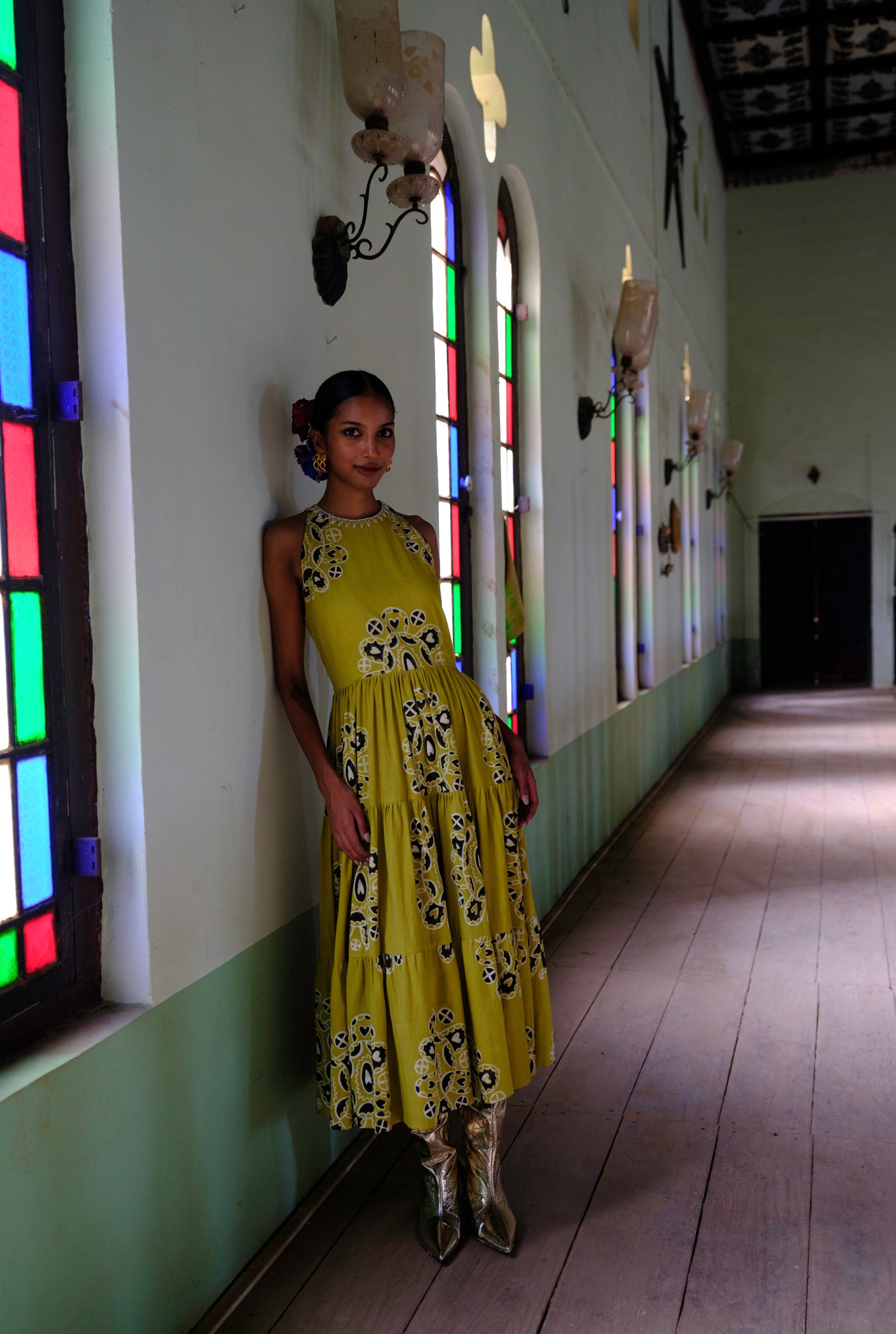 Toddy | Handblock Printed Tiered Dress