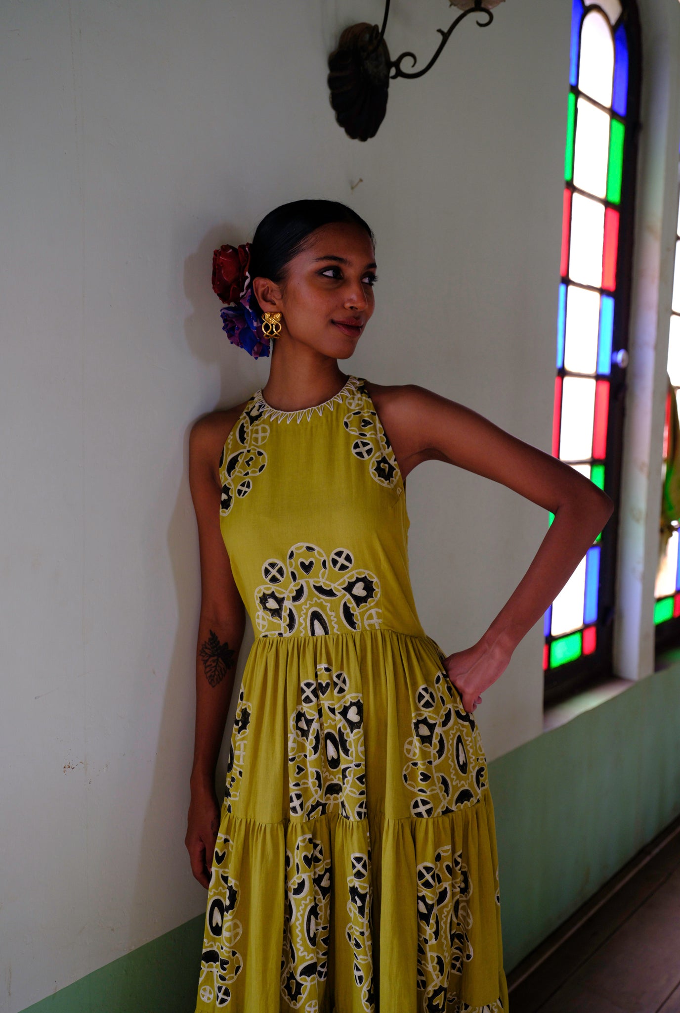 Toddy | Handblock Printed Tiered Dress