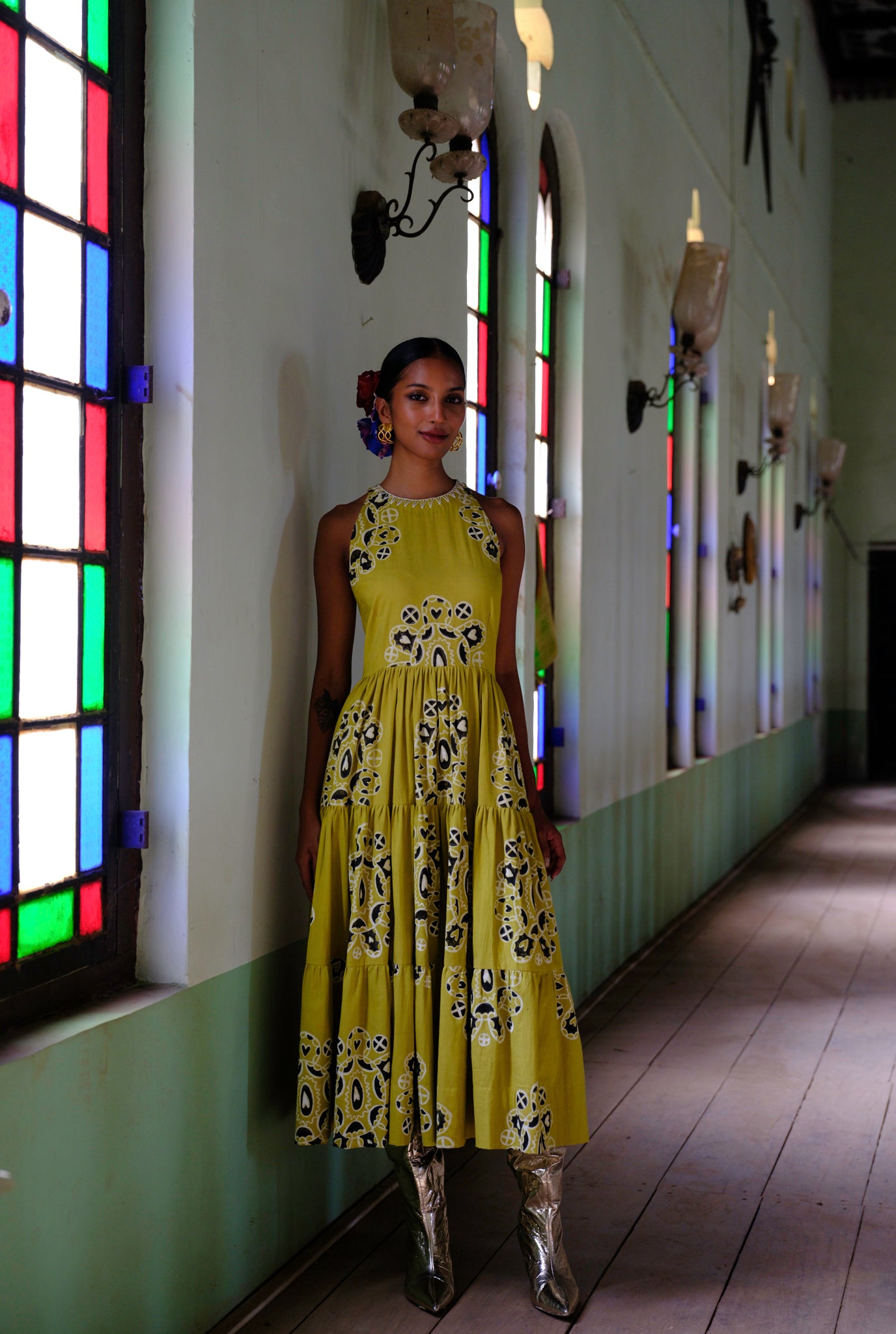 Toddy | Handblock Printed Tiered Dress