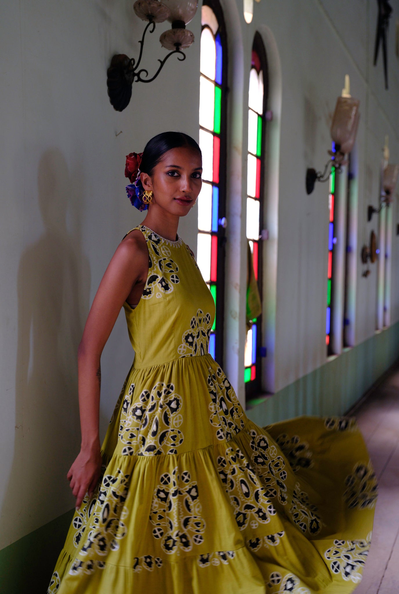 Toddy | Handblock Printed Tiered Dress