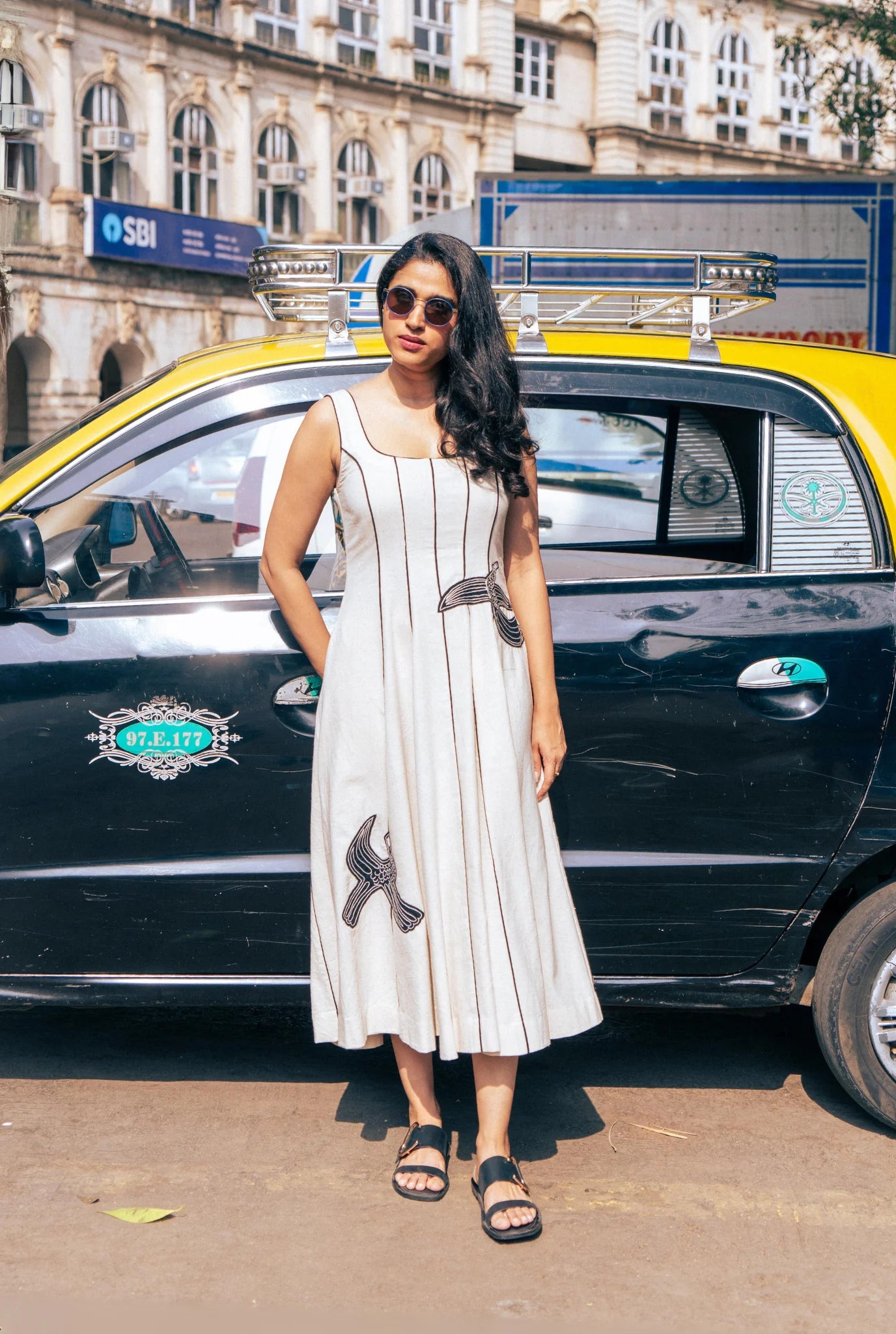 Hasan | Handloom Flared Dress