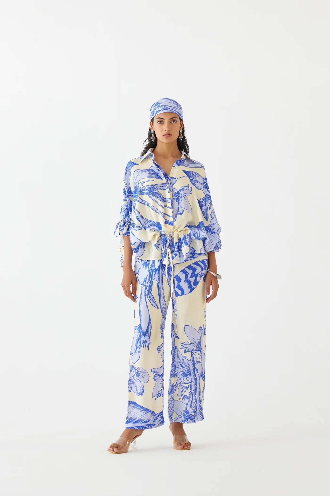 Blue Aphrodite | Shirt Trouser Co-Ord