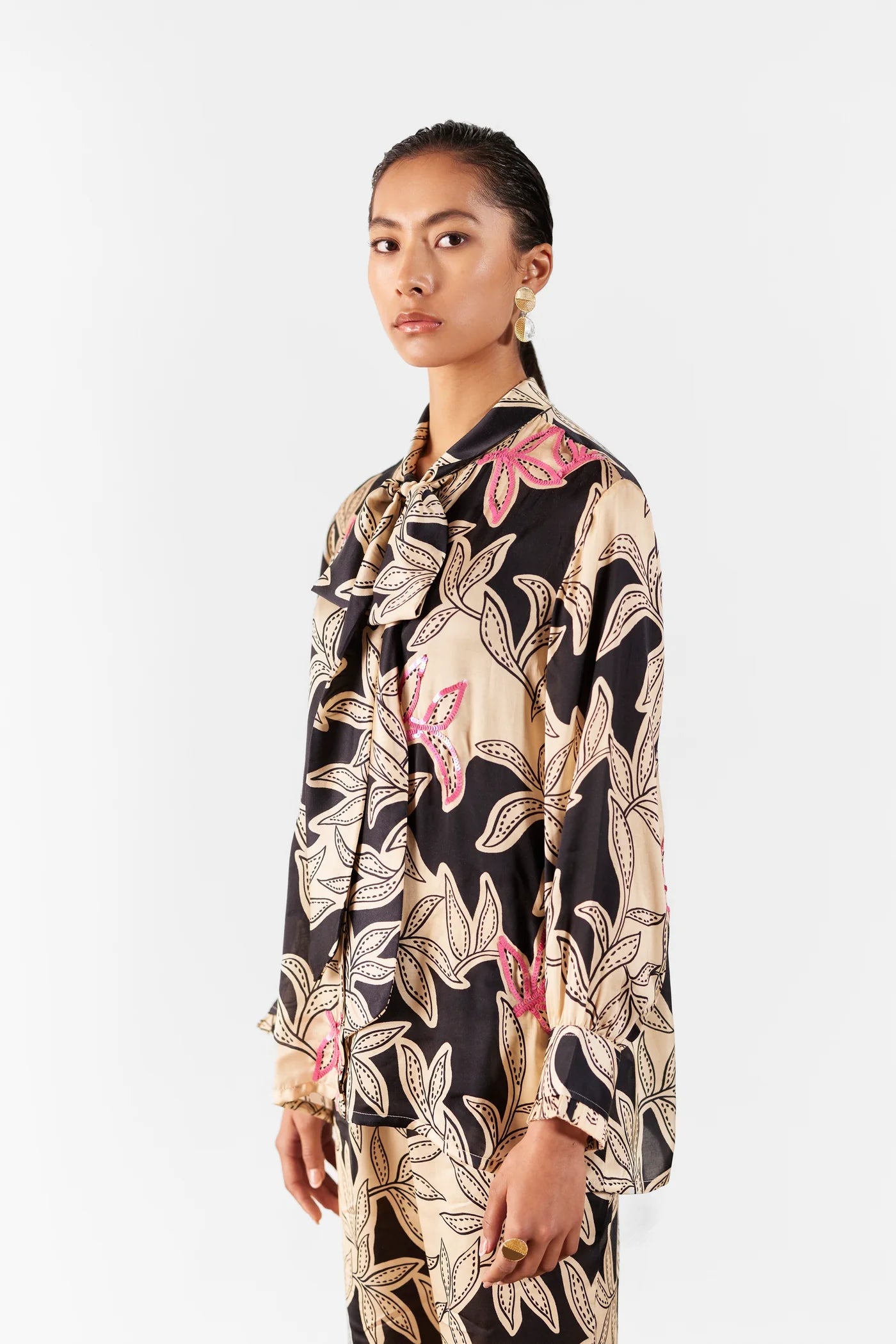 Hazel | Knotted Shirt & Trouser Co-Ord Set