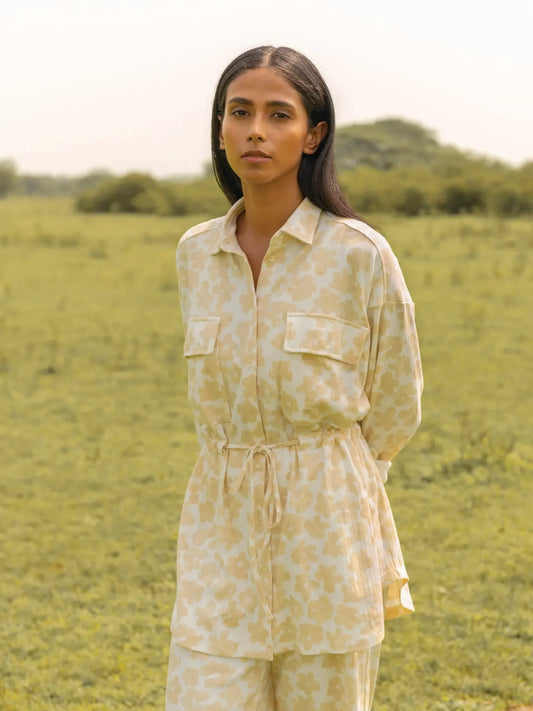 Buttercup | Hand-block Printed Overshirt