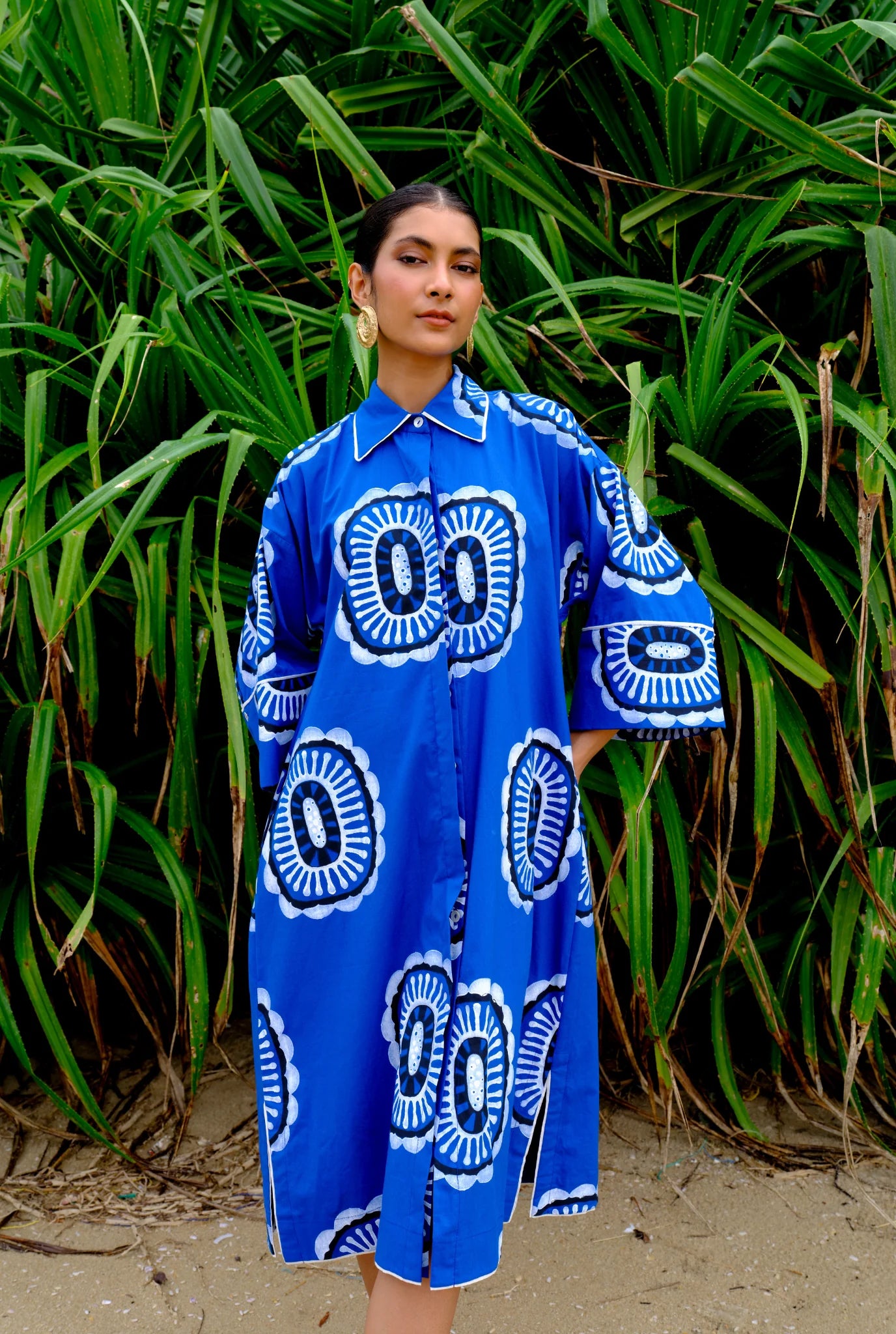 Manakin | Printed Shirt dress