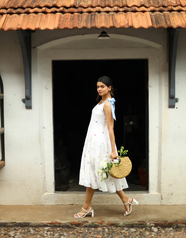 Rhea | Tie- Up Dress