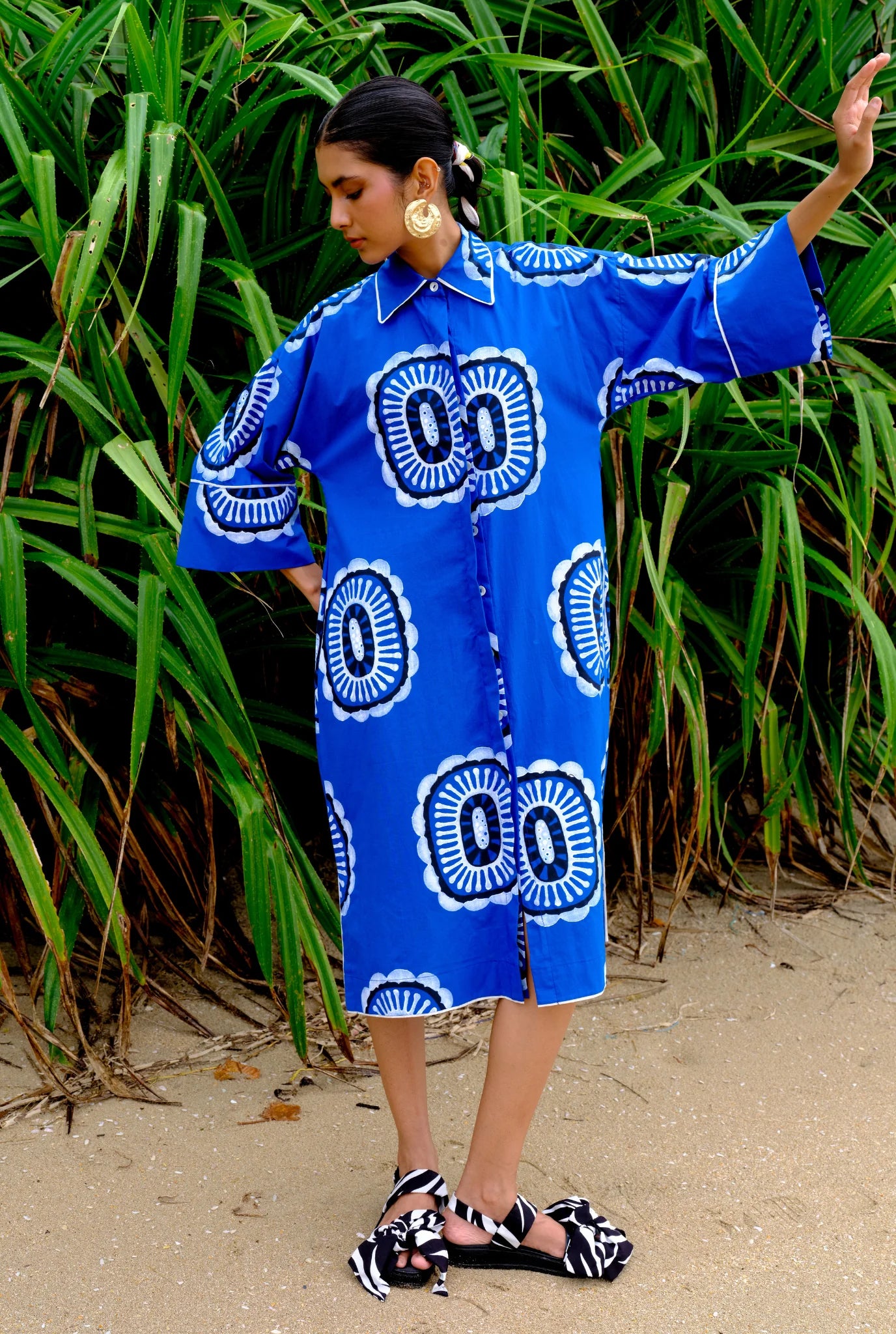 Manakin | Printed Shirt dress