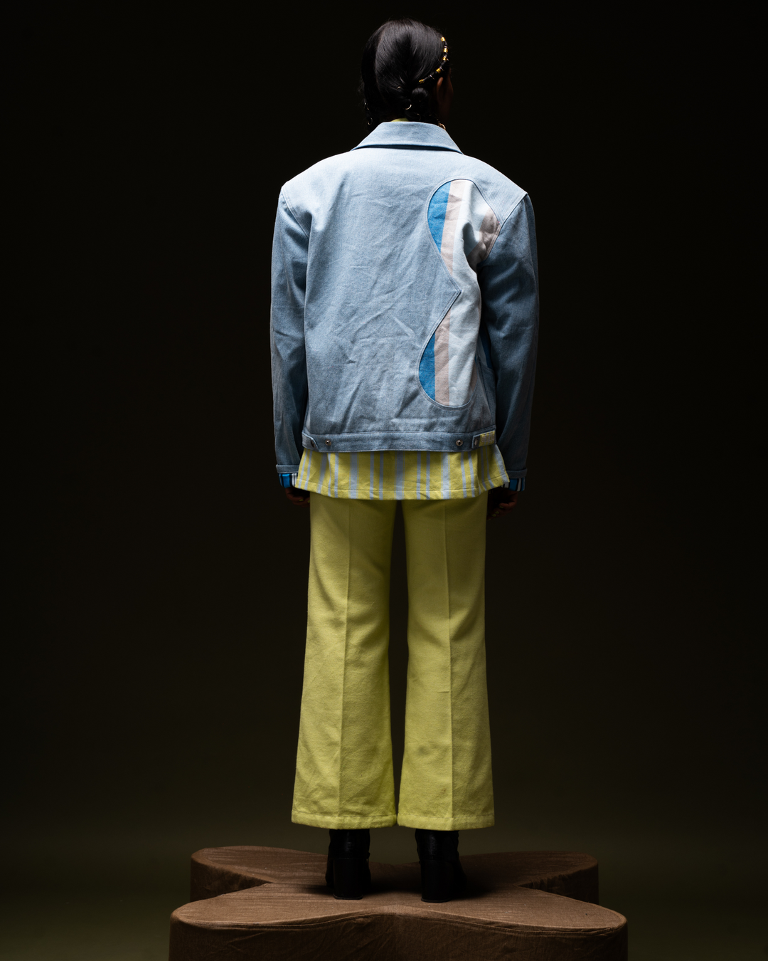 Closing Time | Padded Shoulder Denim Jacket