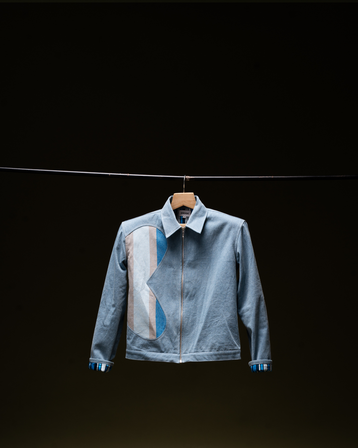 Closing Time | Padded Shoulder Denim Jacket