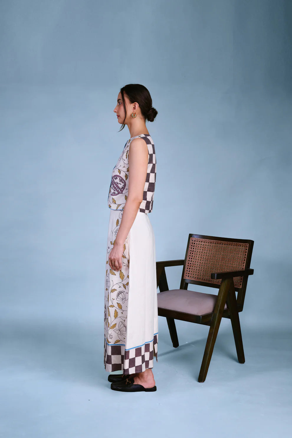 Petal Print | Midi Skirt