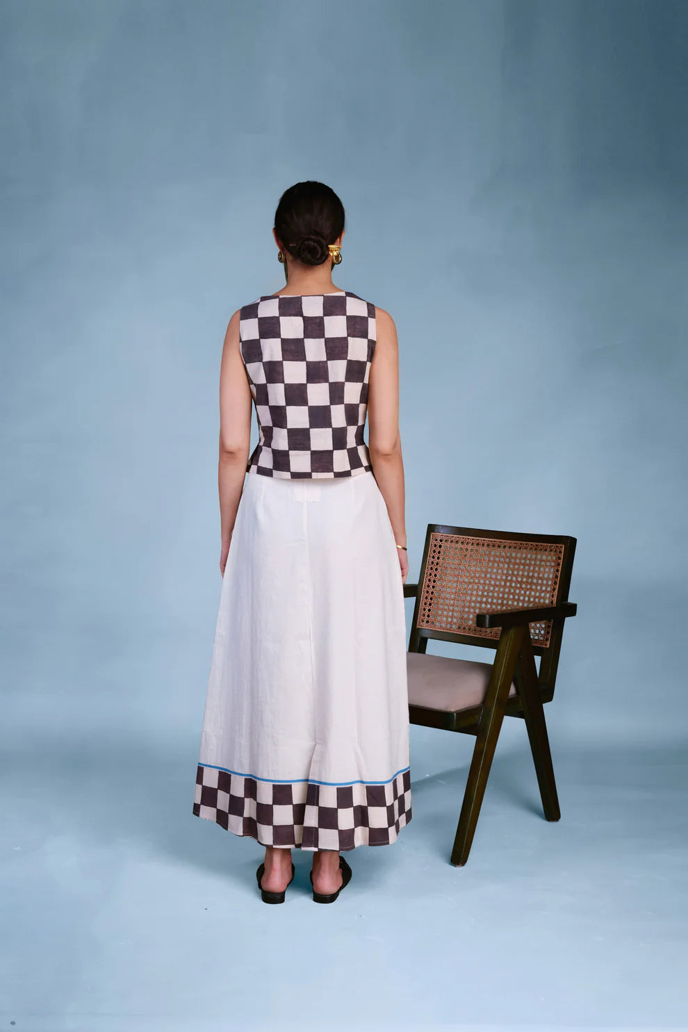 Petal Print | Midi Skirt