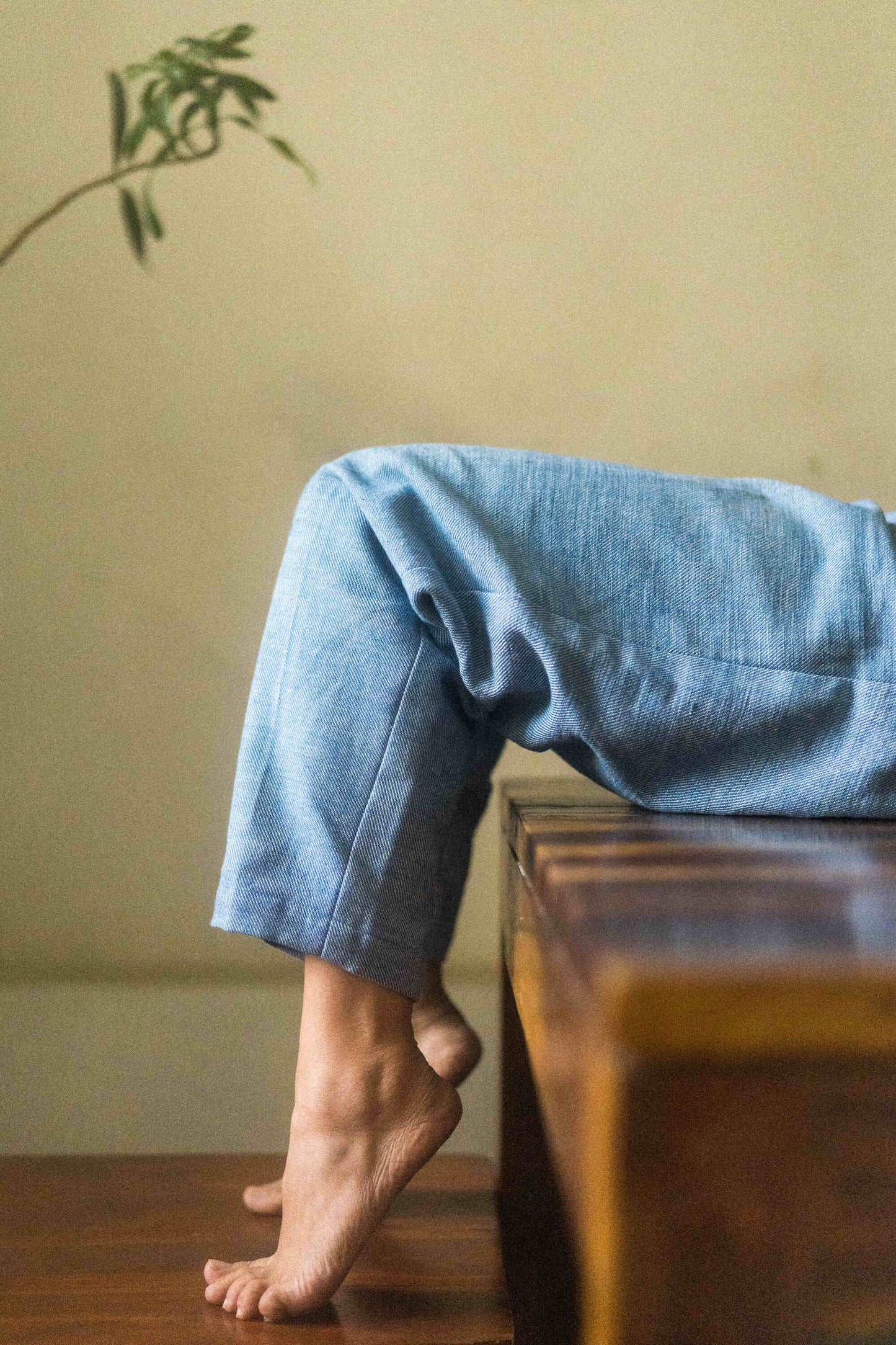 Cerulean | Carrot-Fit Trousers