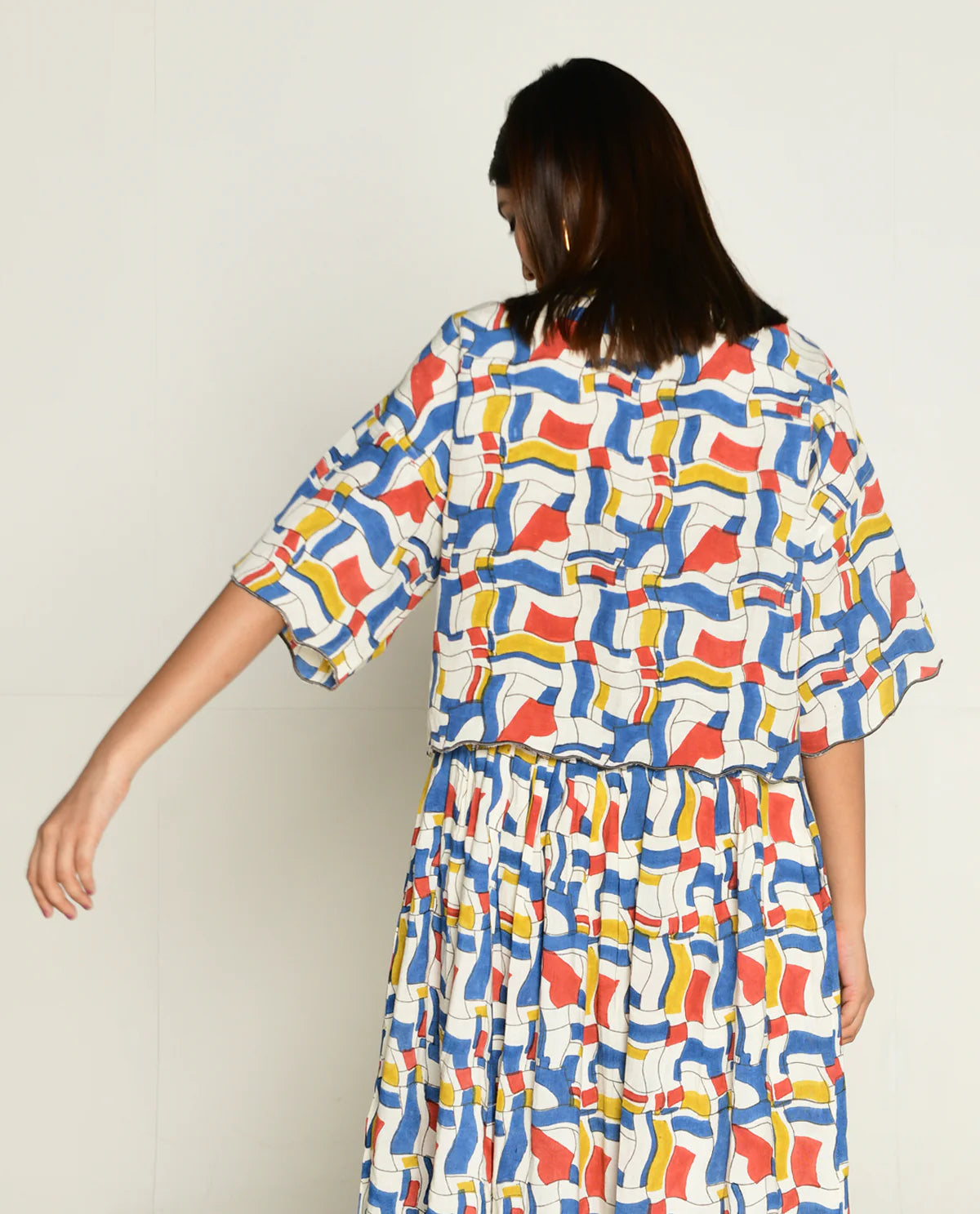 Escher| Block Print Blouse