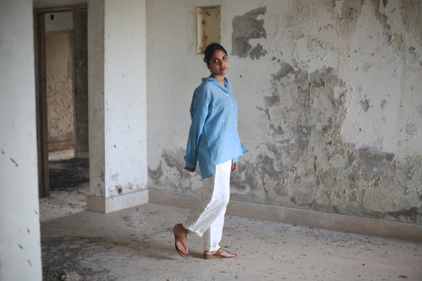 Light Indigo Core | Oversized Shirt