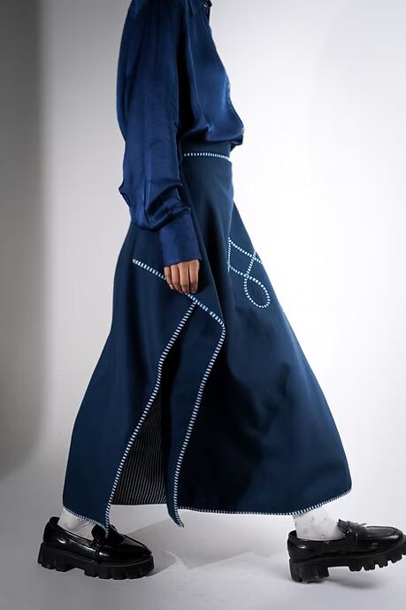 Chuba | Deconstructed Wool Skirt