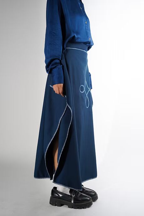 Chuba | Deconstructed Wool Skirt