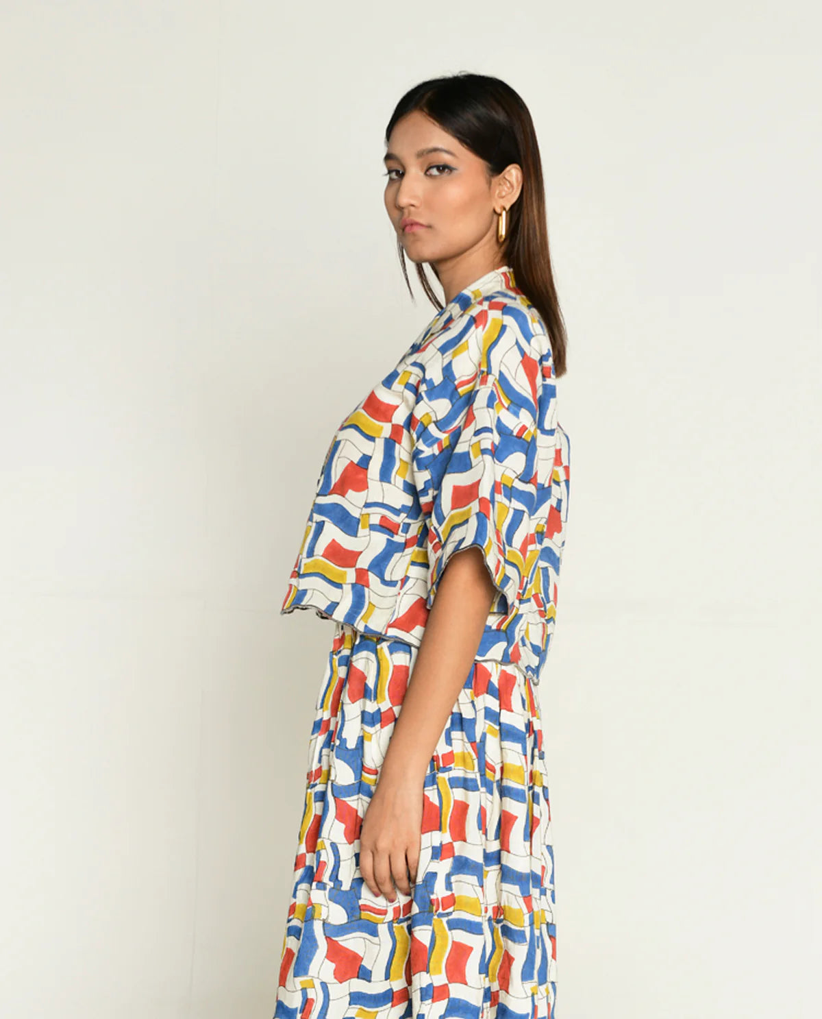 Escher| Block Print Blouse