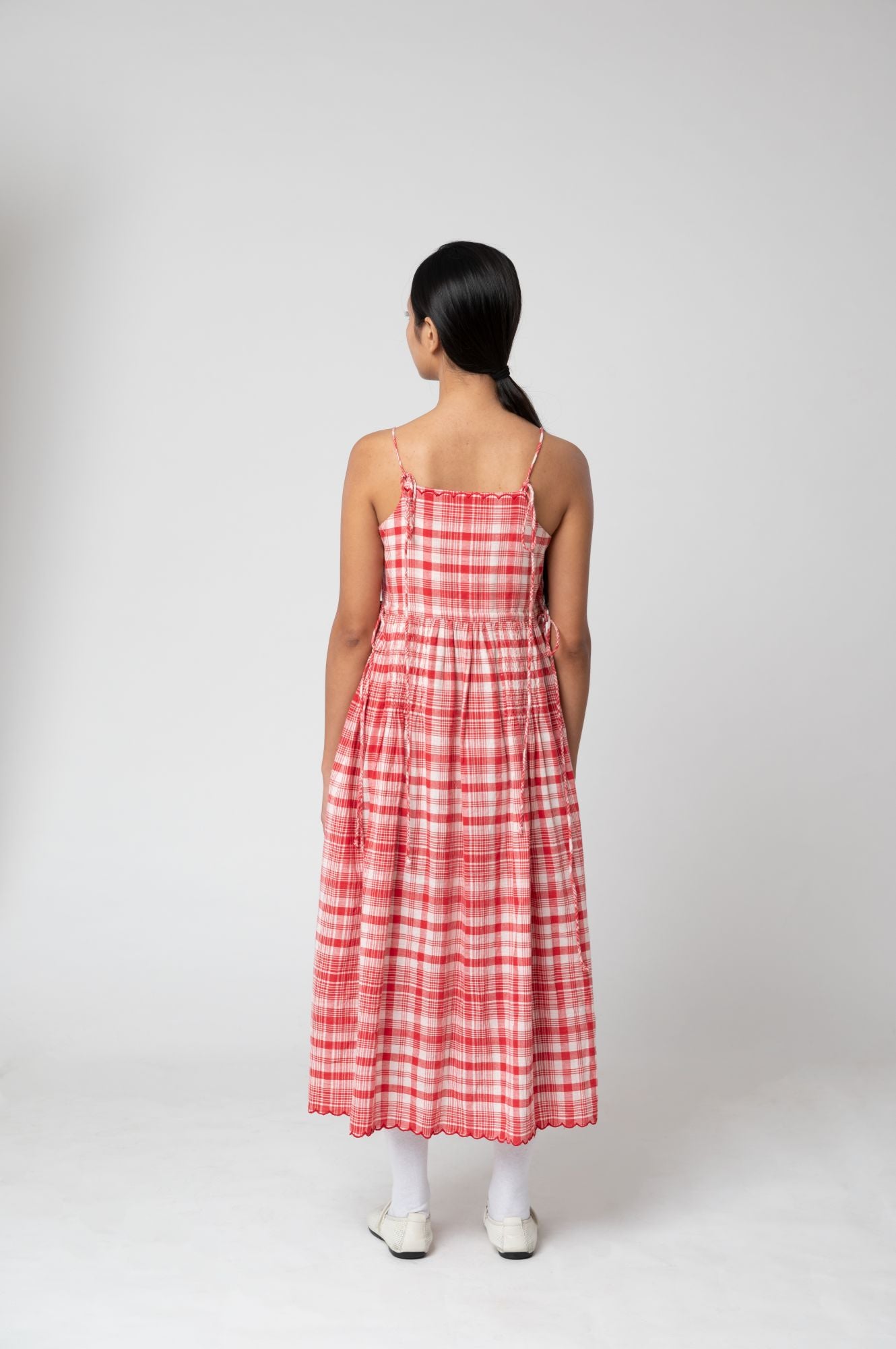 Vivian | Sweetheart checks Cami Dress