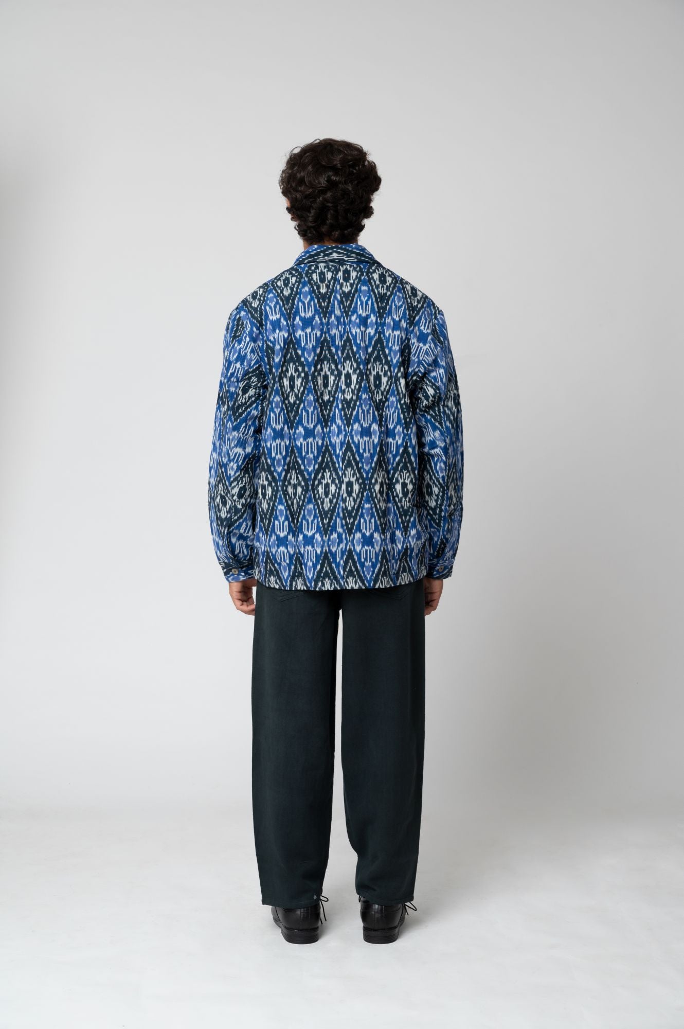 Idar | Ikat Blue Motif Jacket