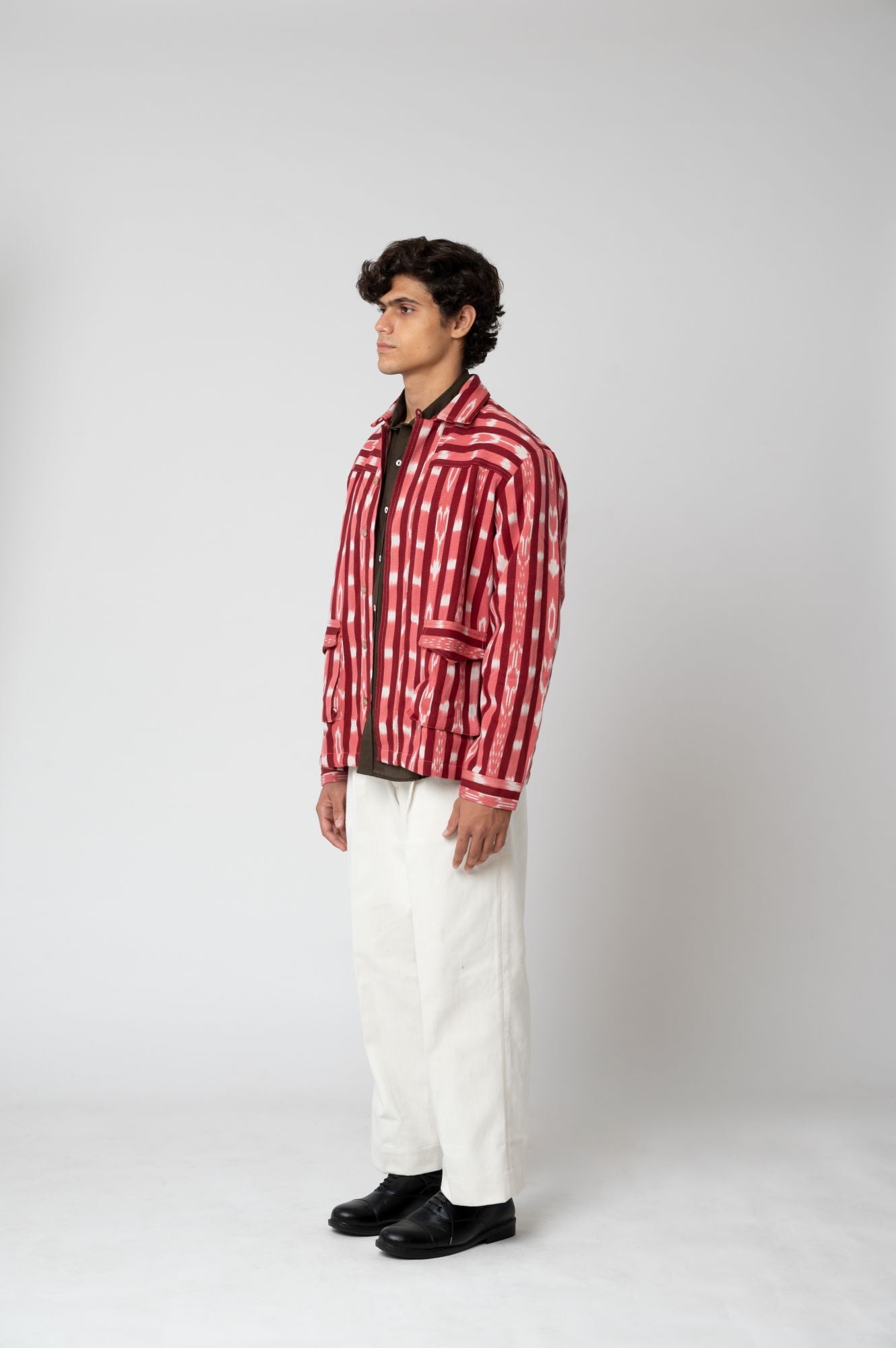 Idar | Ikat Red Motif Jacket