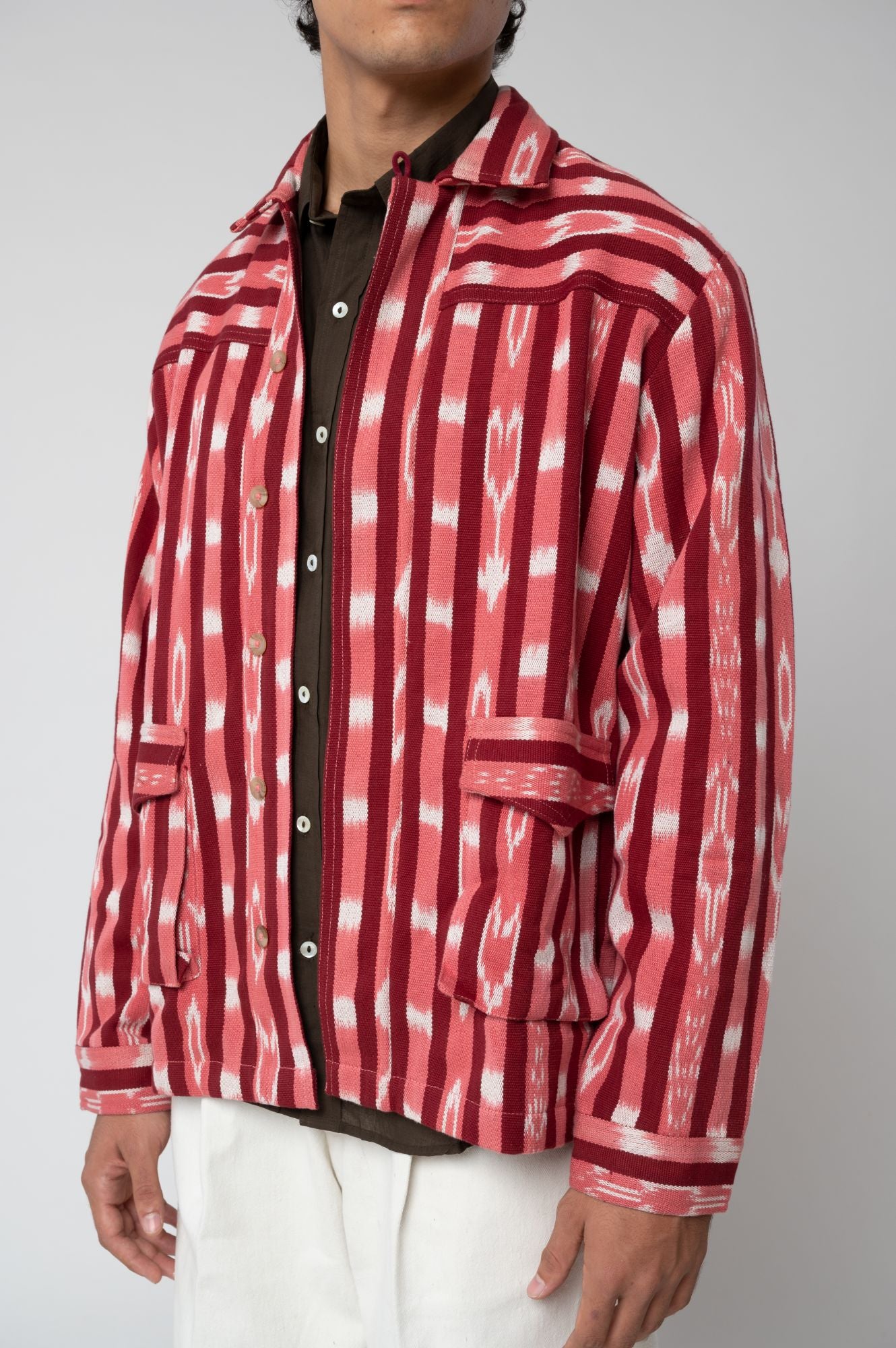Idar | Ikat Red Motif Jacket