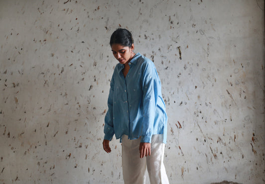 Light Indigo Core | Oversized Shirt