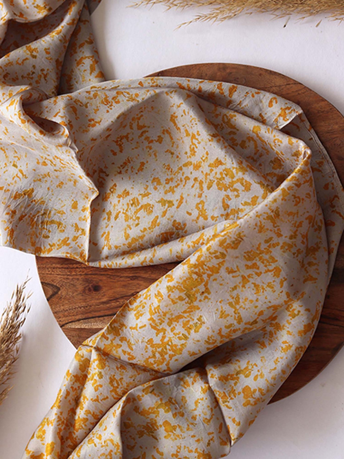 Dahelia | Eco Printed Habutai Silk Yardage