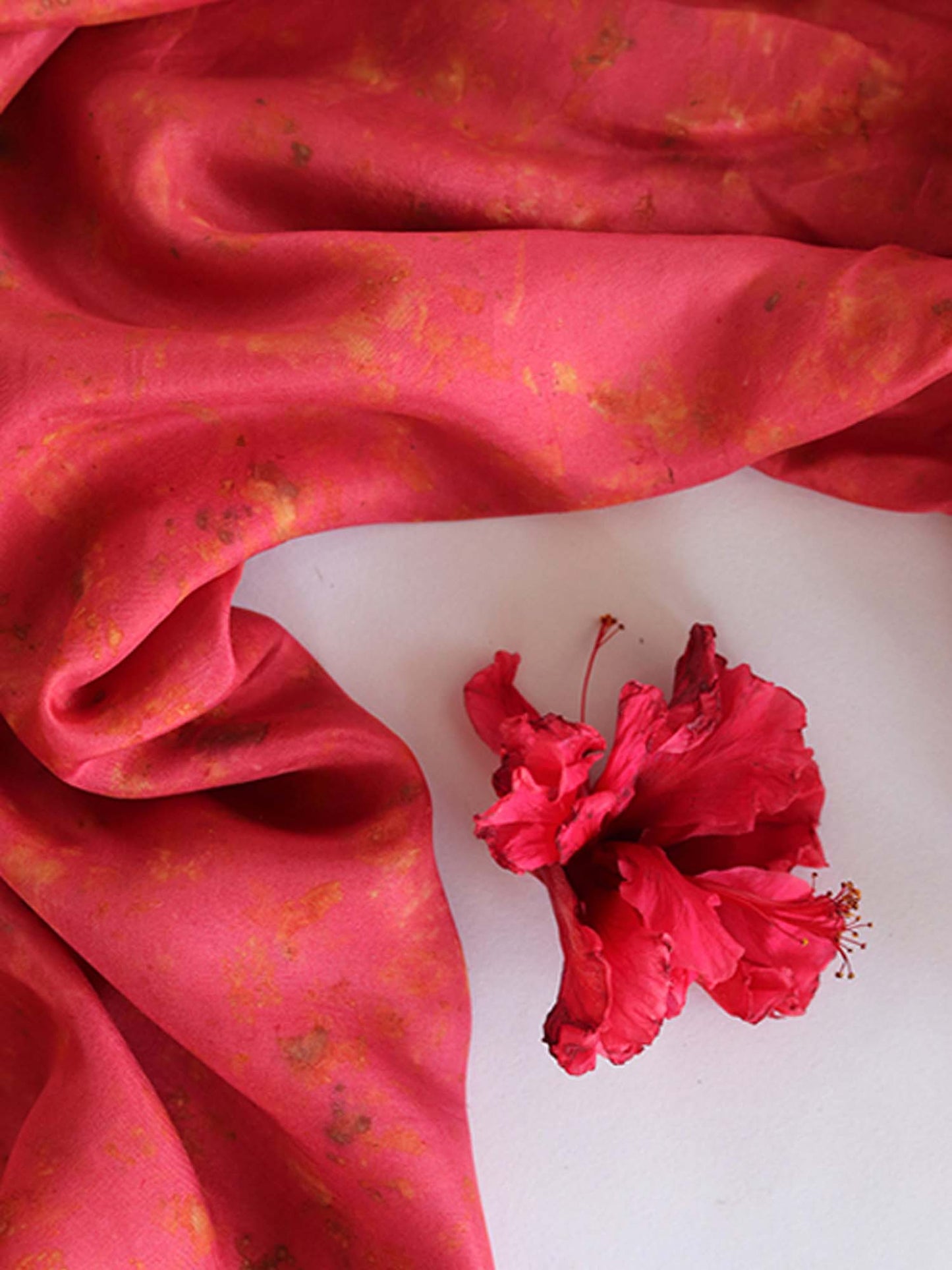 Savni | Eco Printed Habutai Silk Yardage