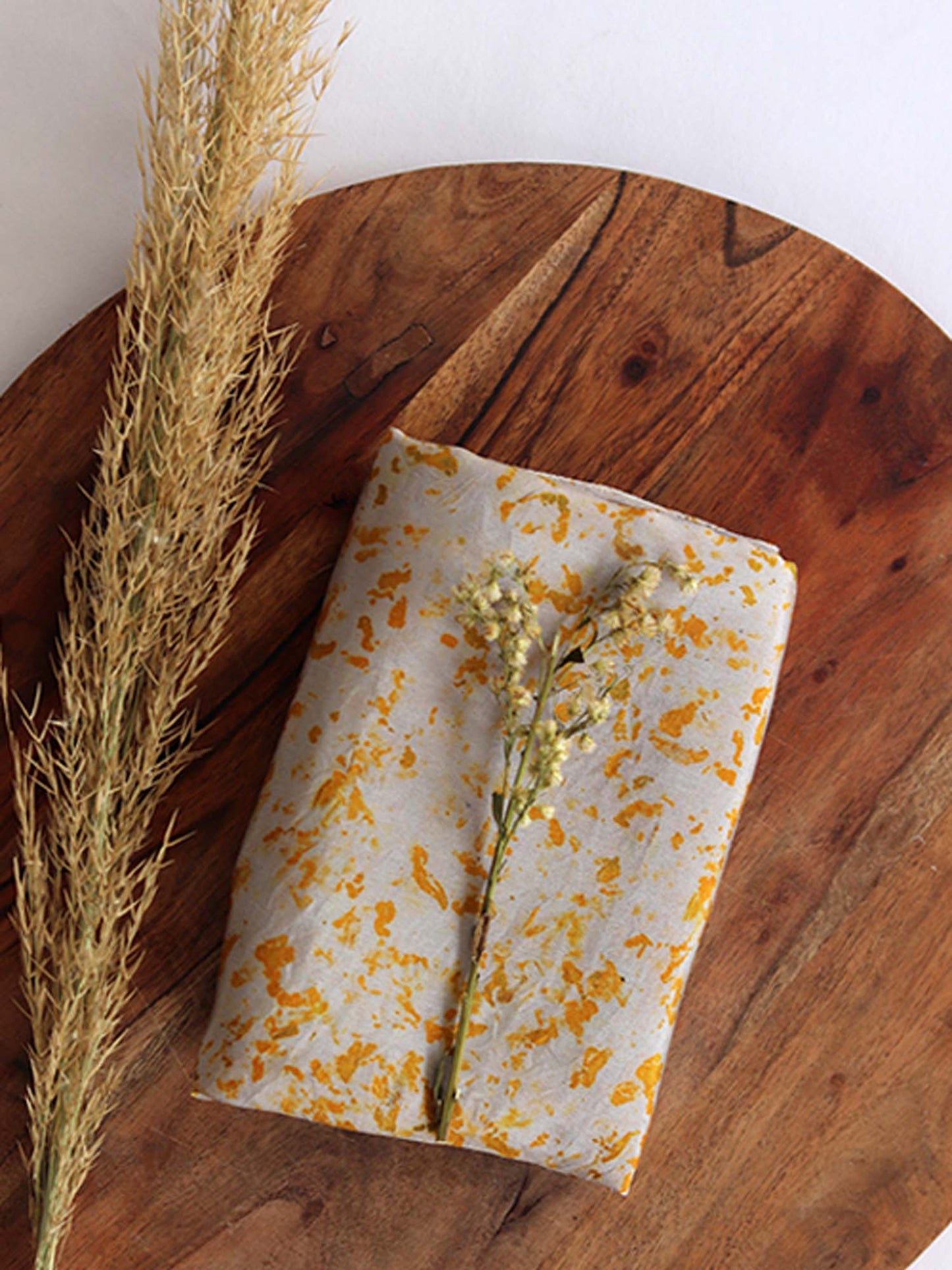 Dahelia | Eco Printed Habutai Silk Yardage